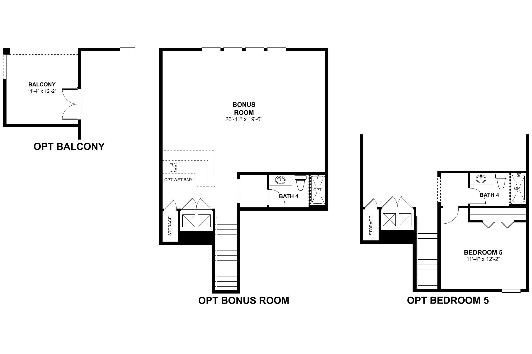 Brookhaven Second Floor Options