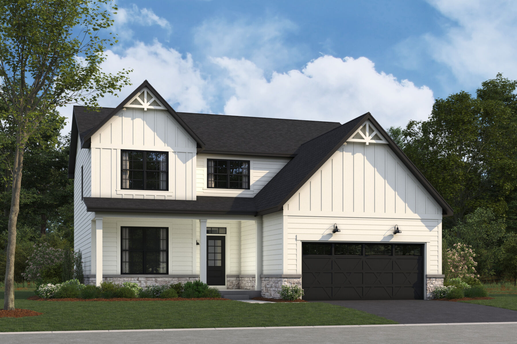 Barclay Elevation Urban Farmhouse