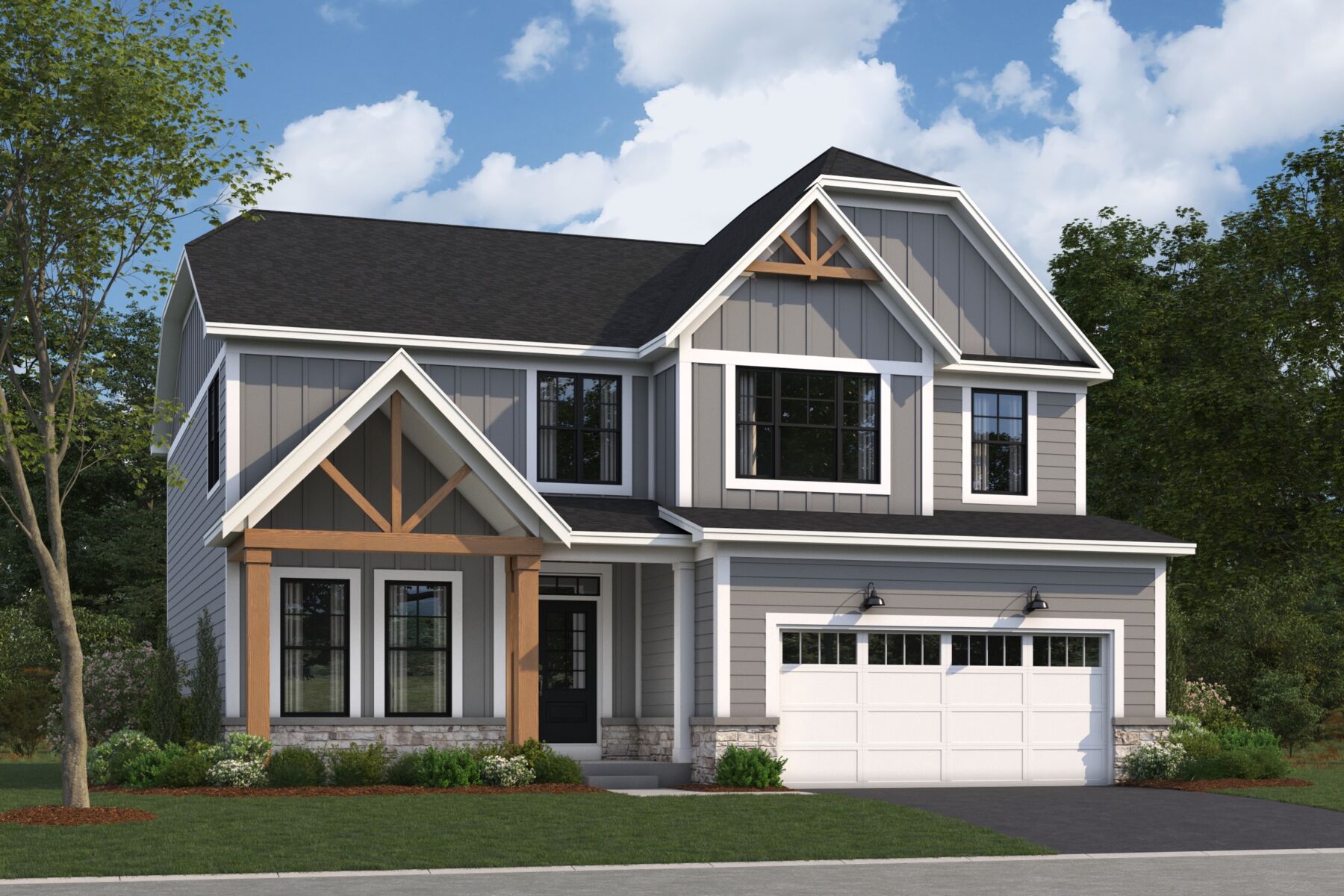 Easton Elevation Rustic Farmhouse 