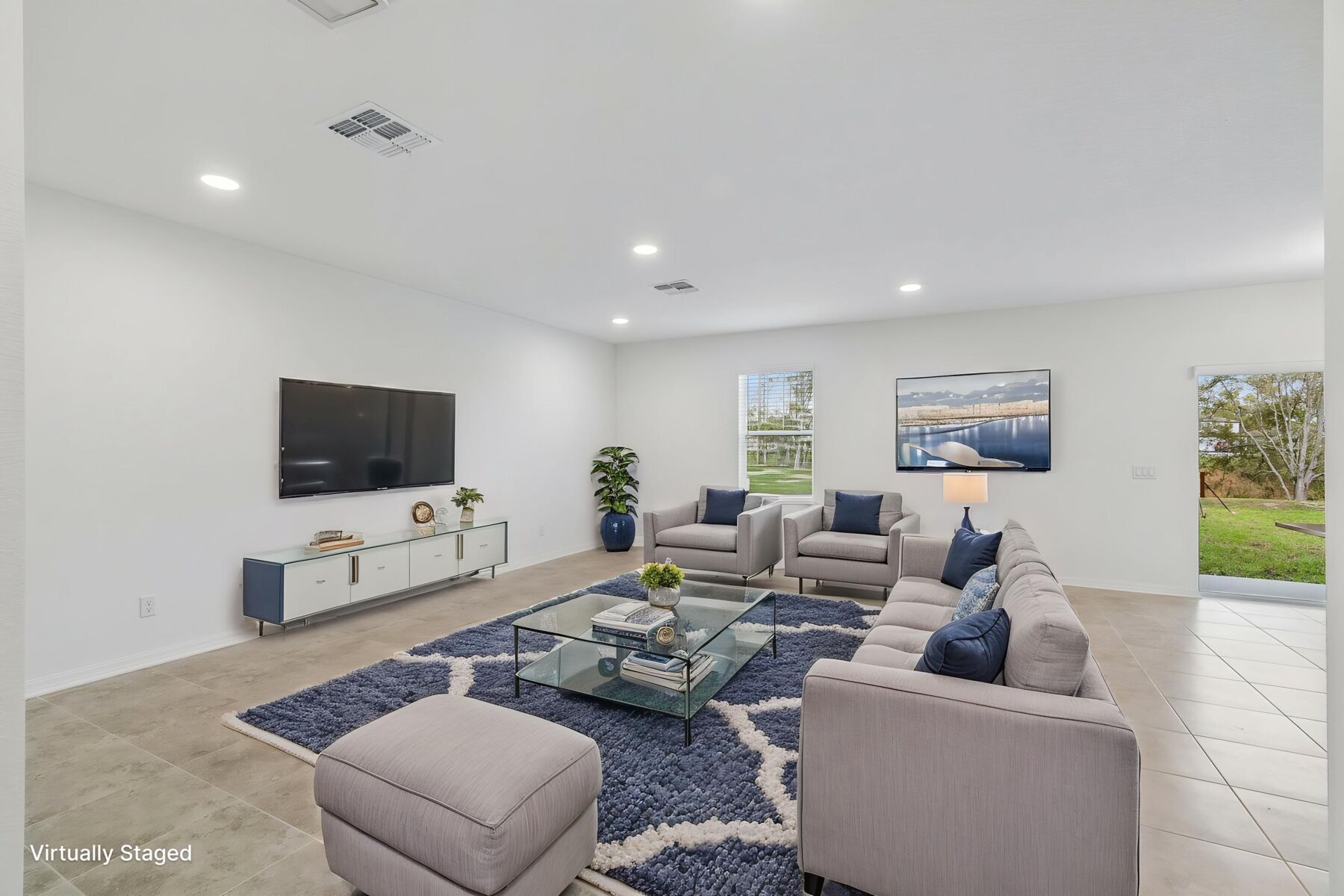 Family Room - Virtually Staged