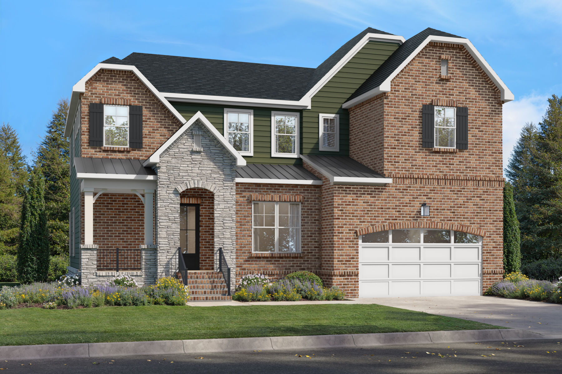 Hawthorne Elevation C - French Country