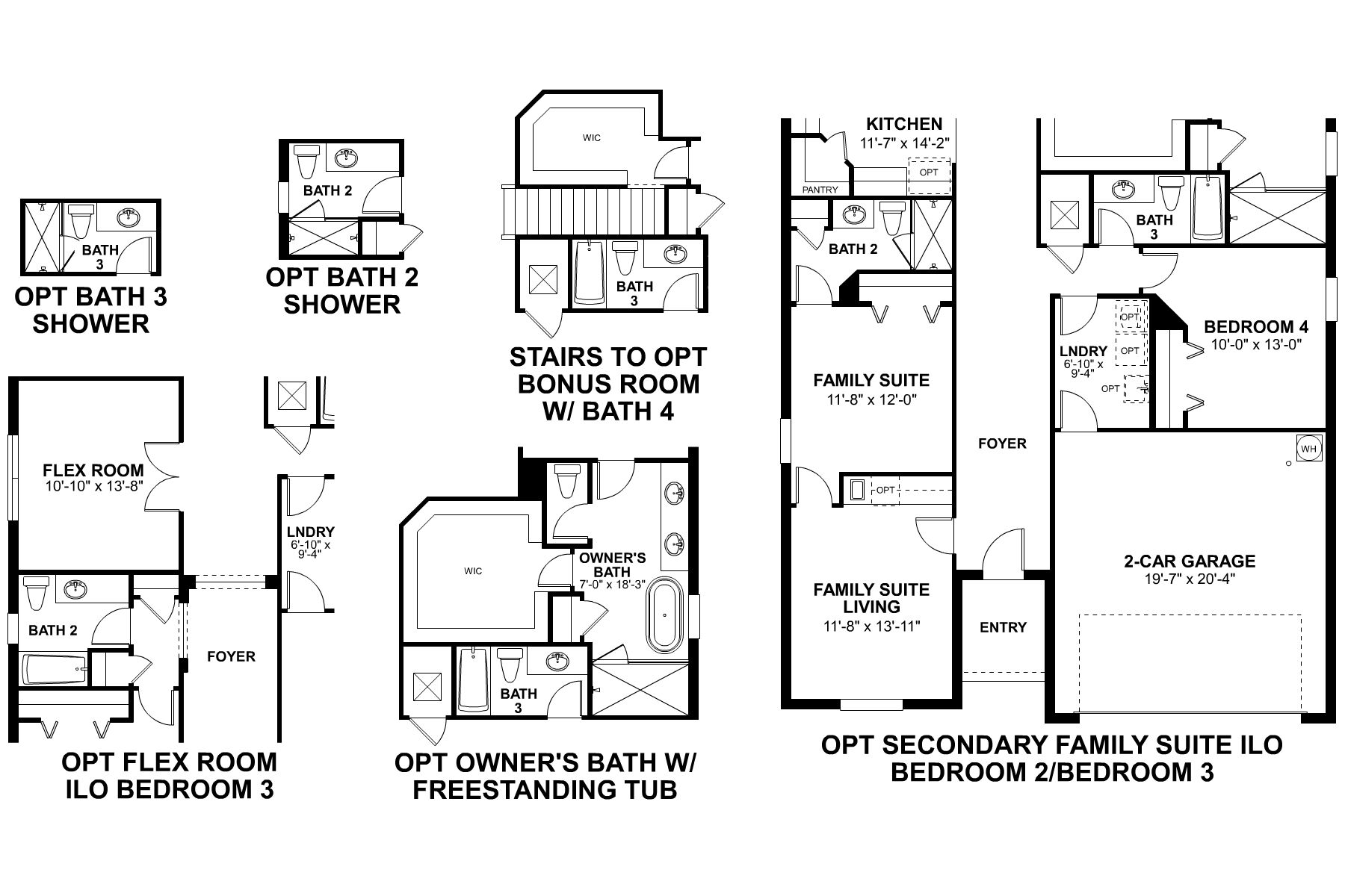 Piedmont First Floor Options
