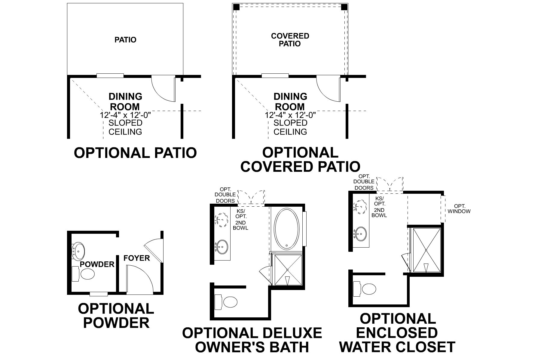 Boxwood First Floor Options