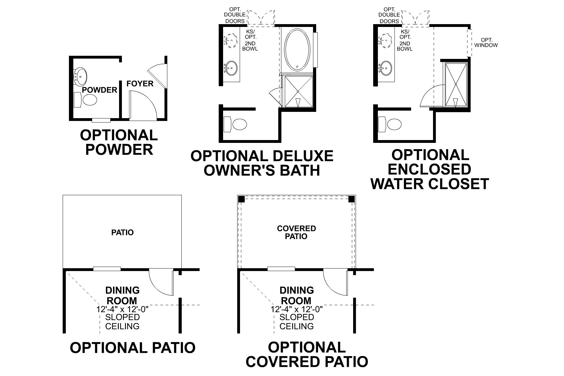Boxwood First Floor Options