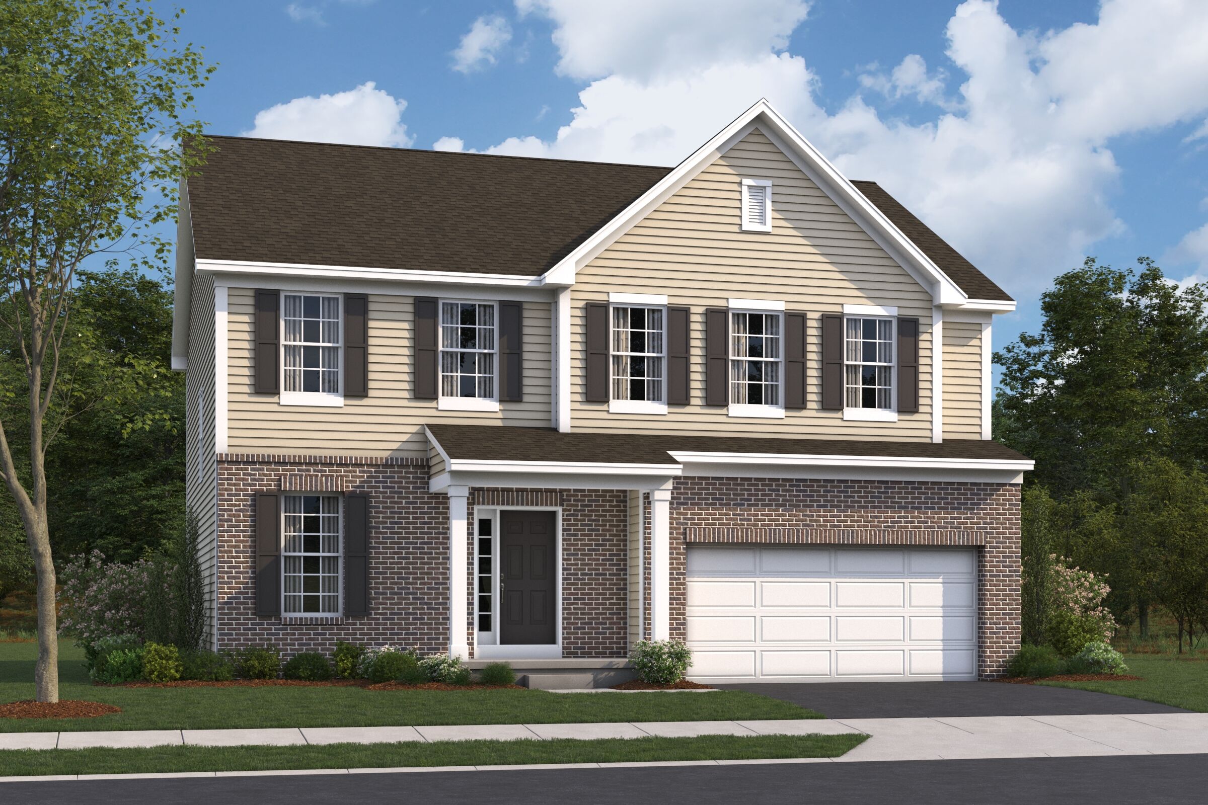 Fairfield Elevation A w/ Optional Brick