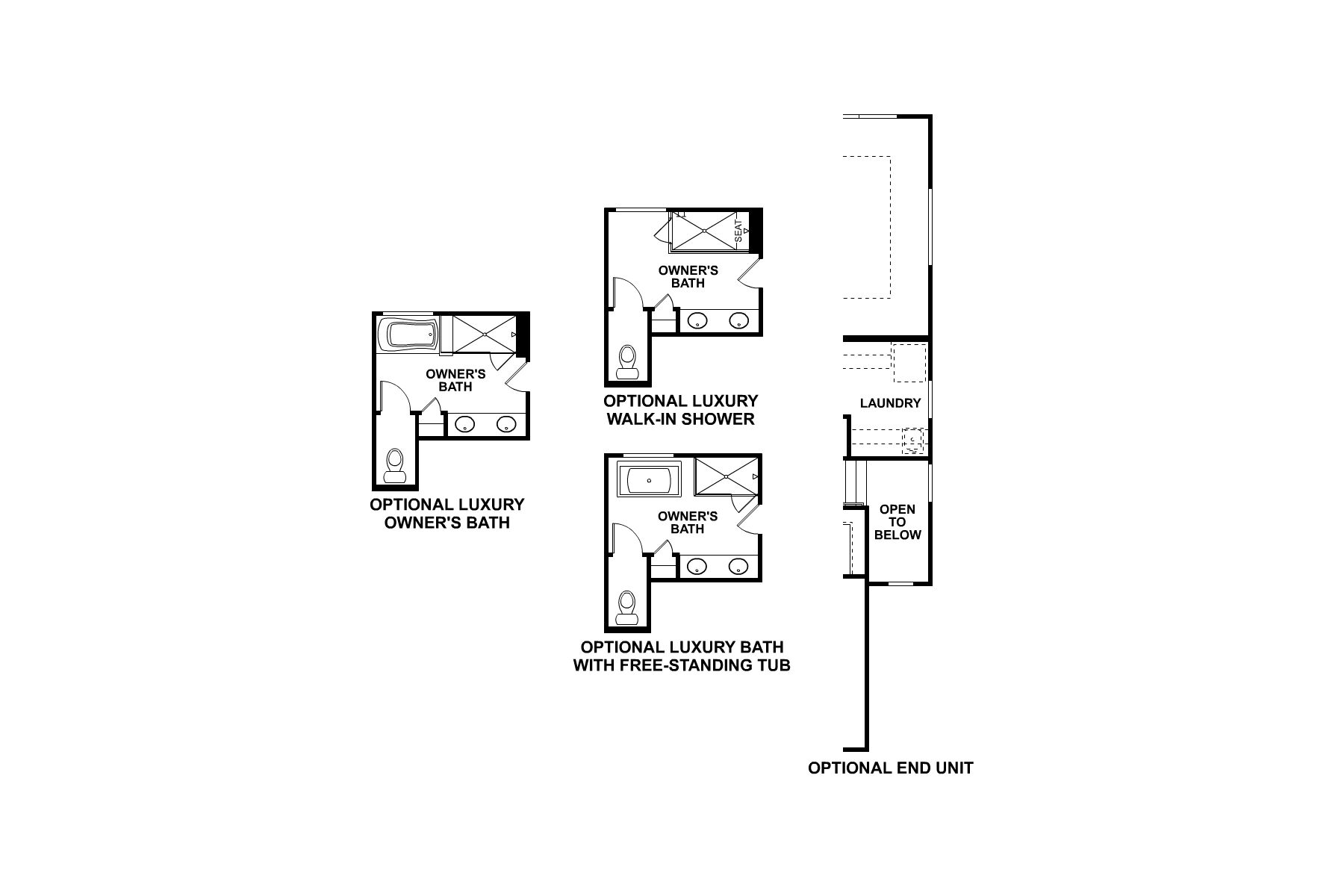 Teagan Second Floor Options