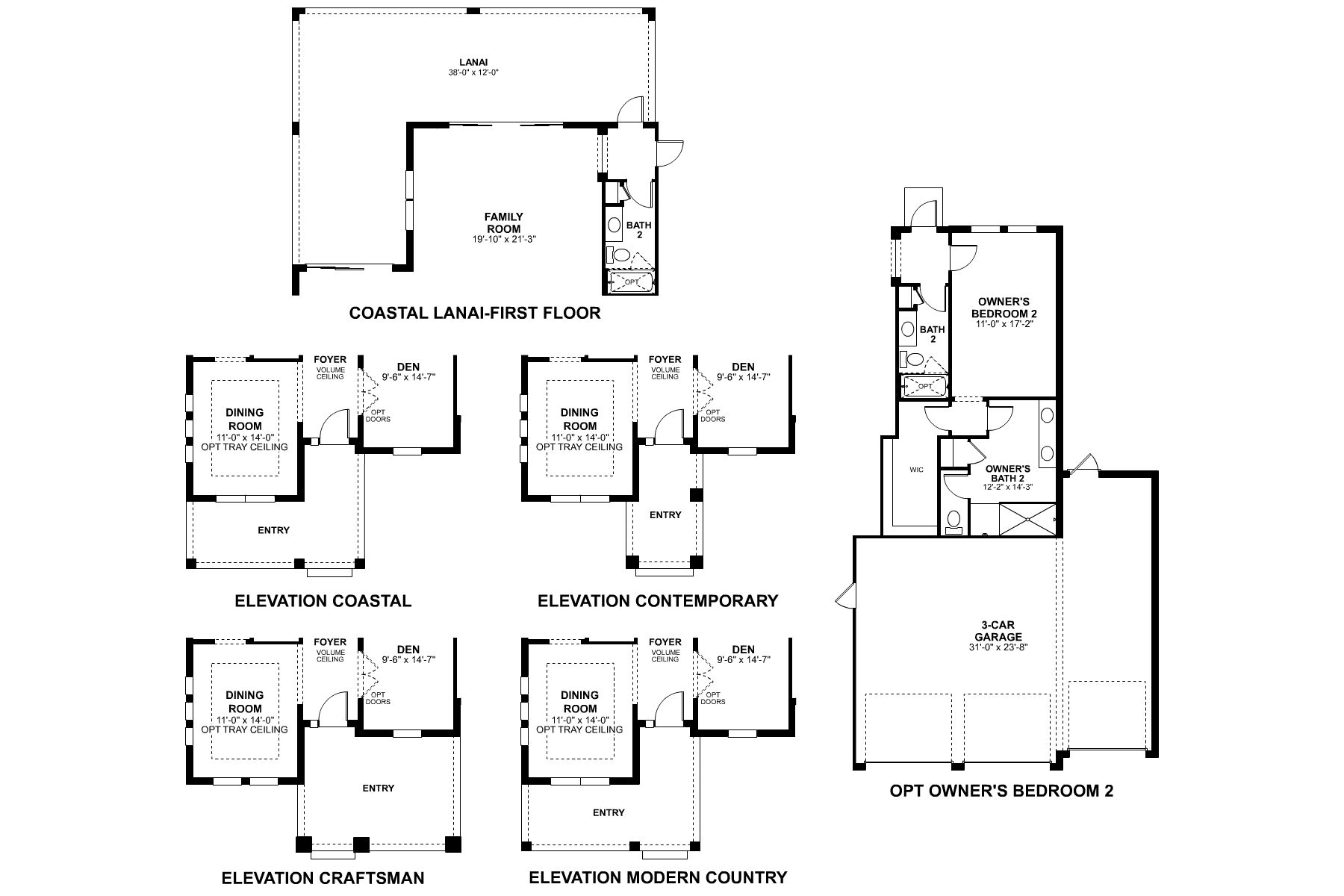 Lakestar First Floor Options