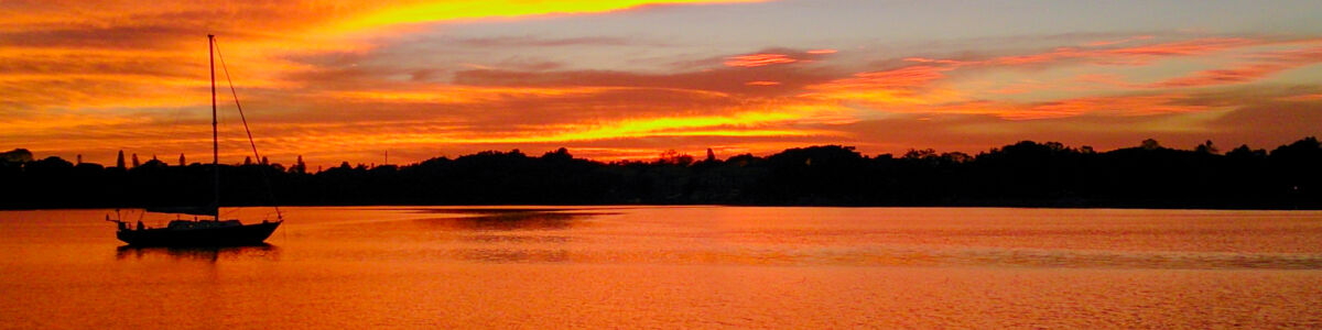 Sunset Over St. Petersburg in Tampa Bay Area