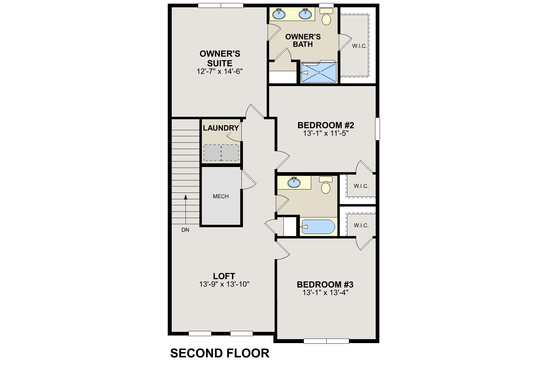 Concord Second Floor Floorplan