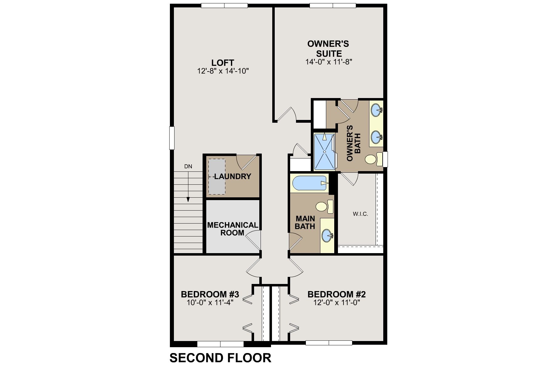 Andover Second Floor Floorplan