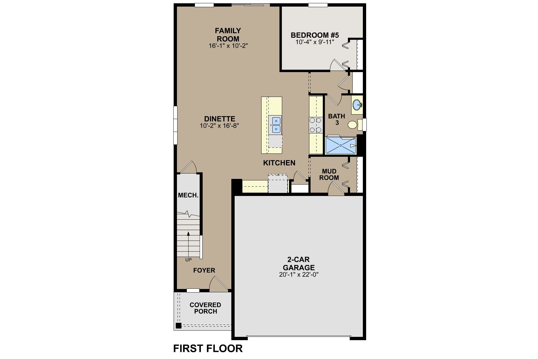 Trenton First Floor Floorplan