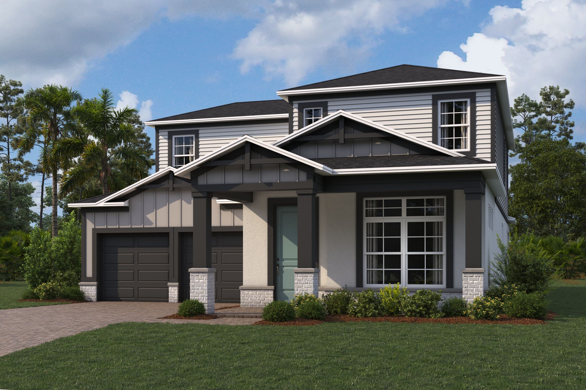 Dorchester Elevation  Modern Country