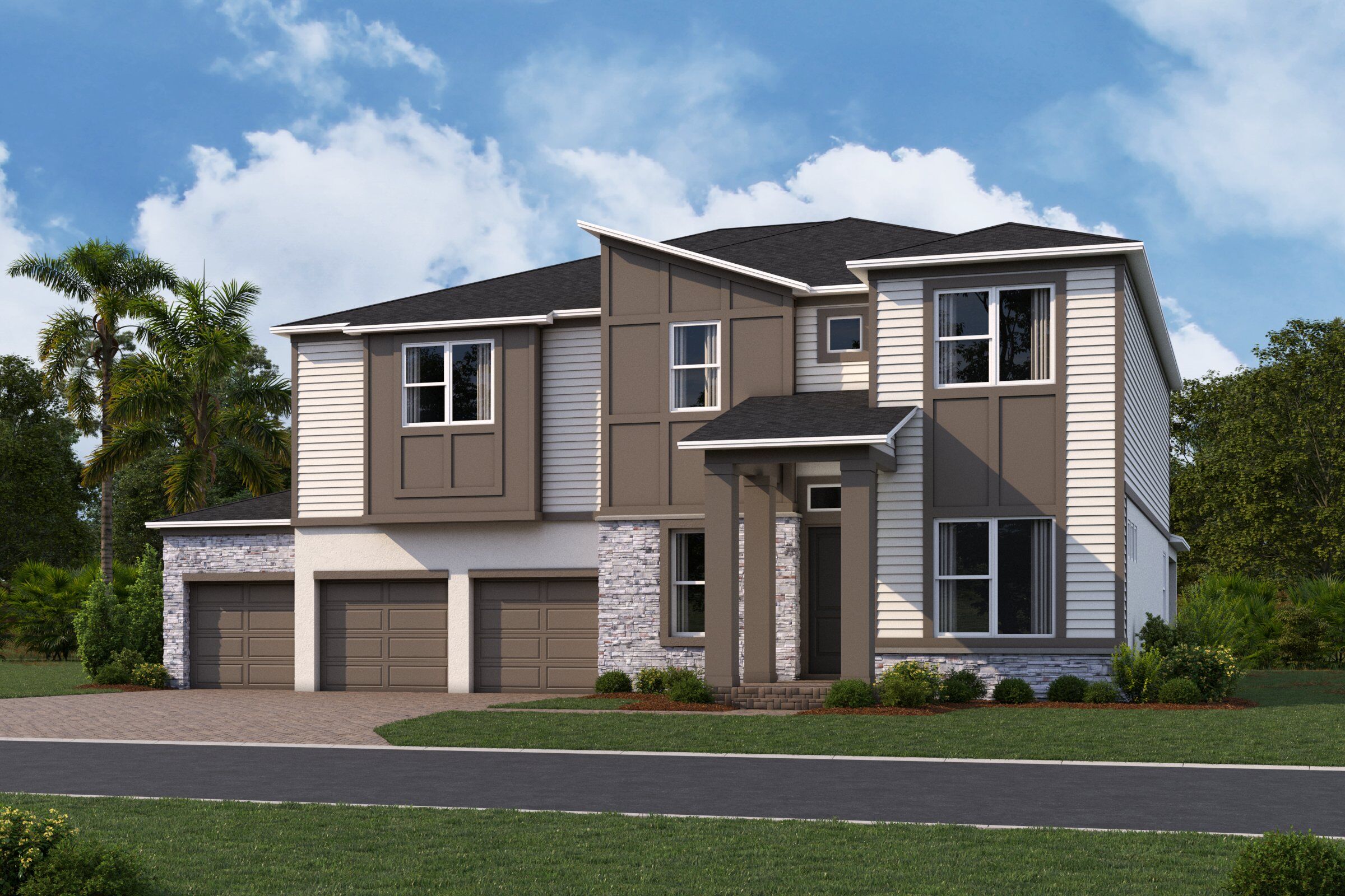 Lake Star Elevation  Contemporary