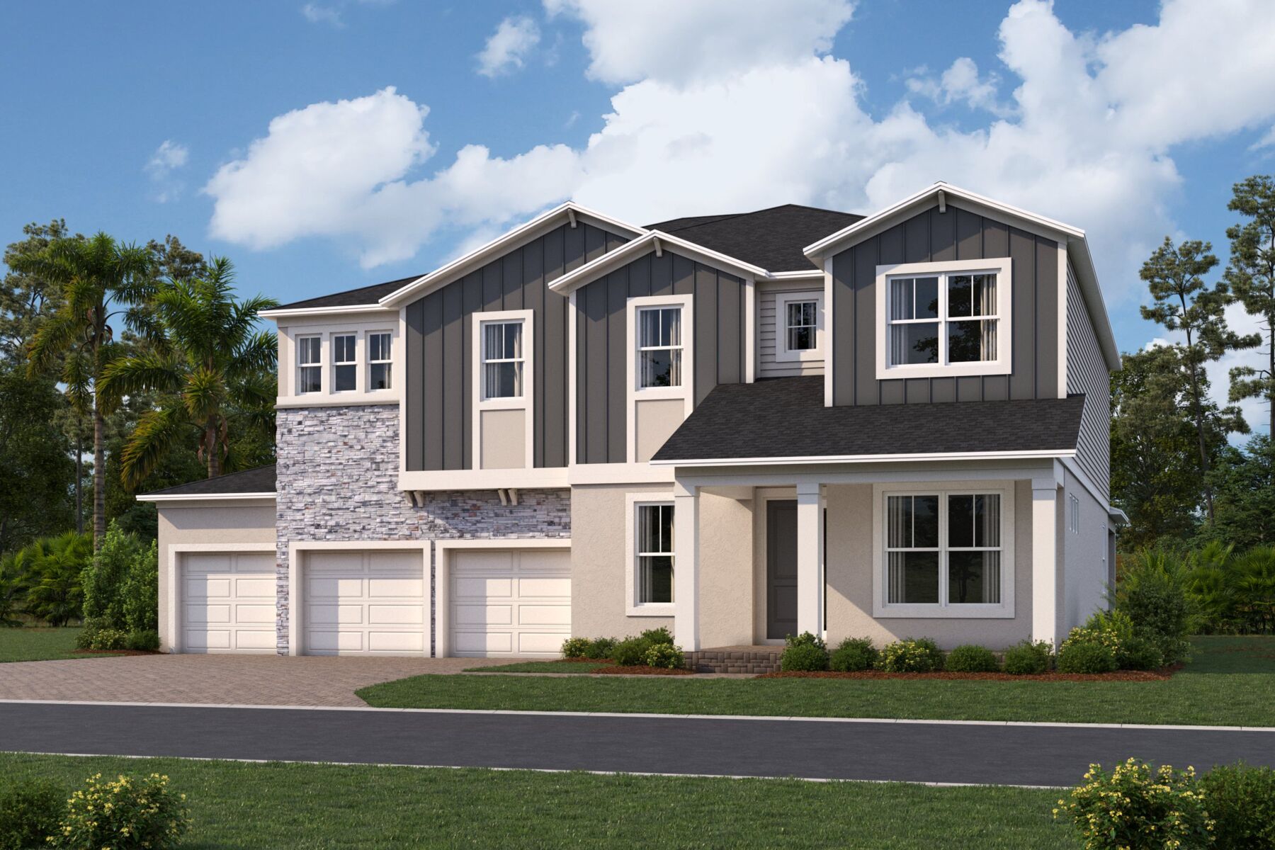 Lake Star Elevation  Modern Country