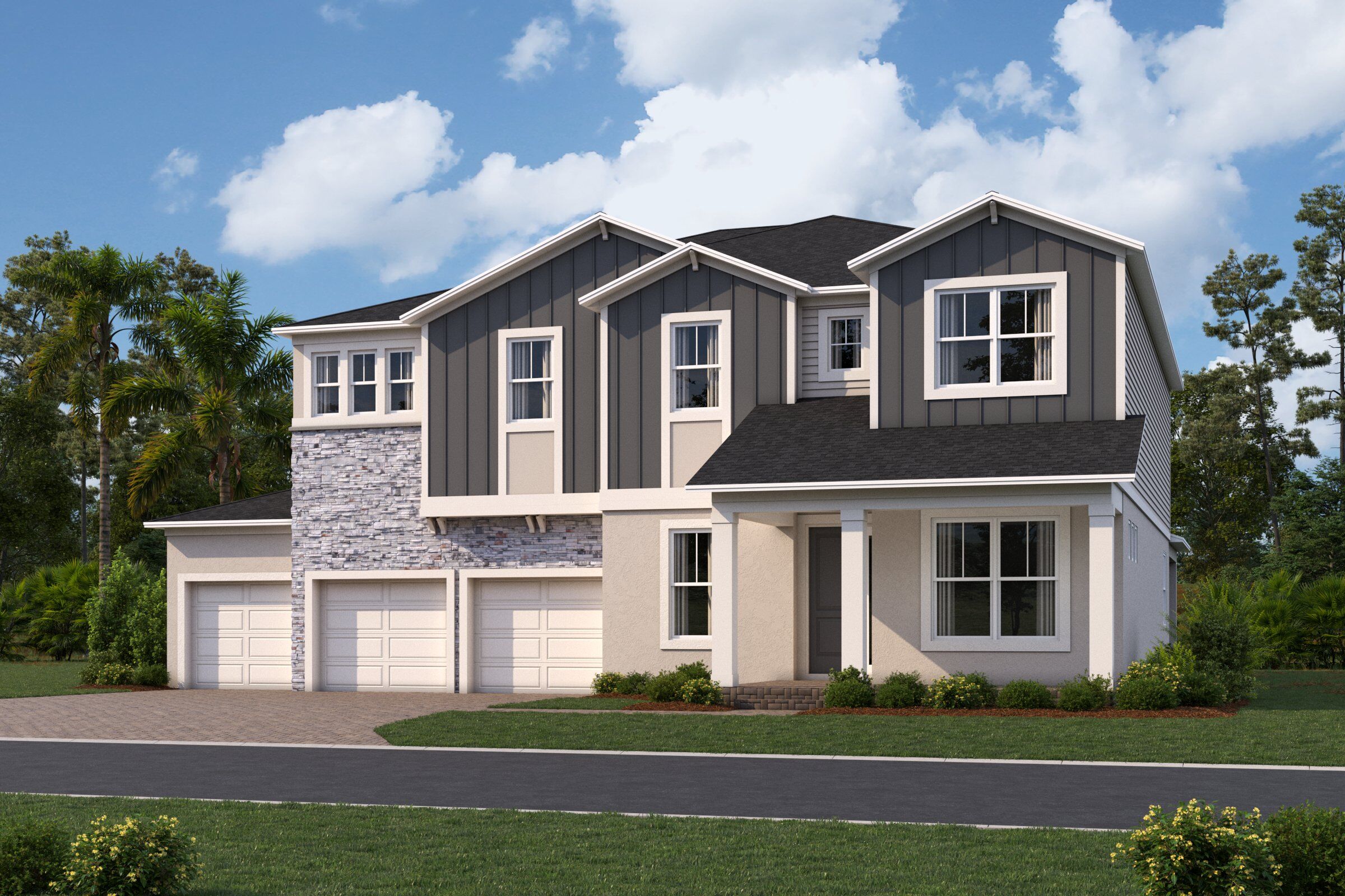 Lake Star Elevation  Modern Country