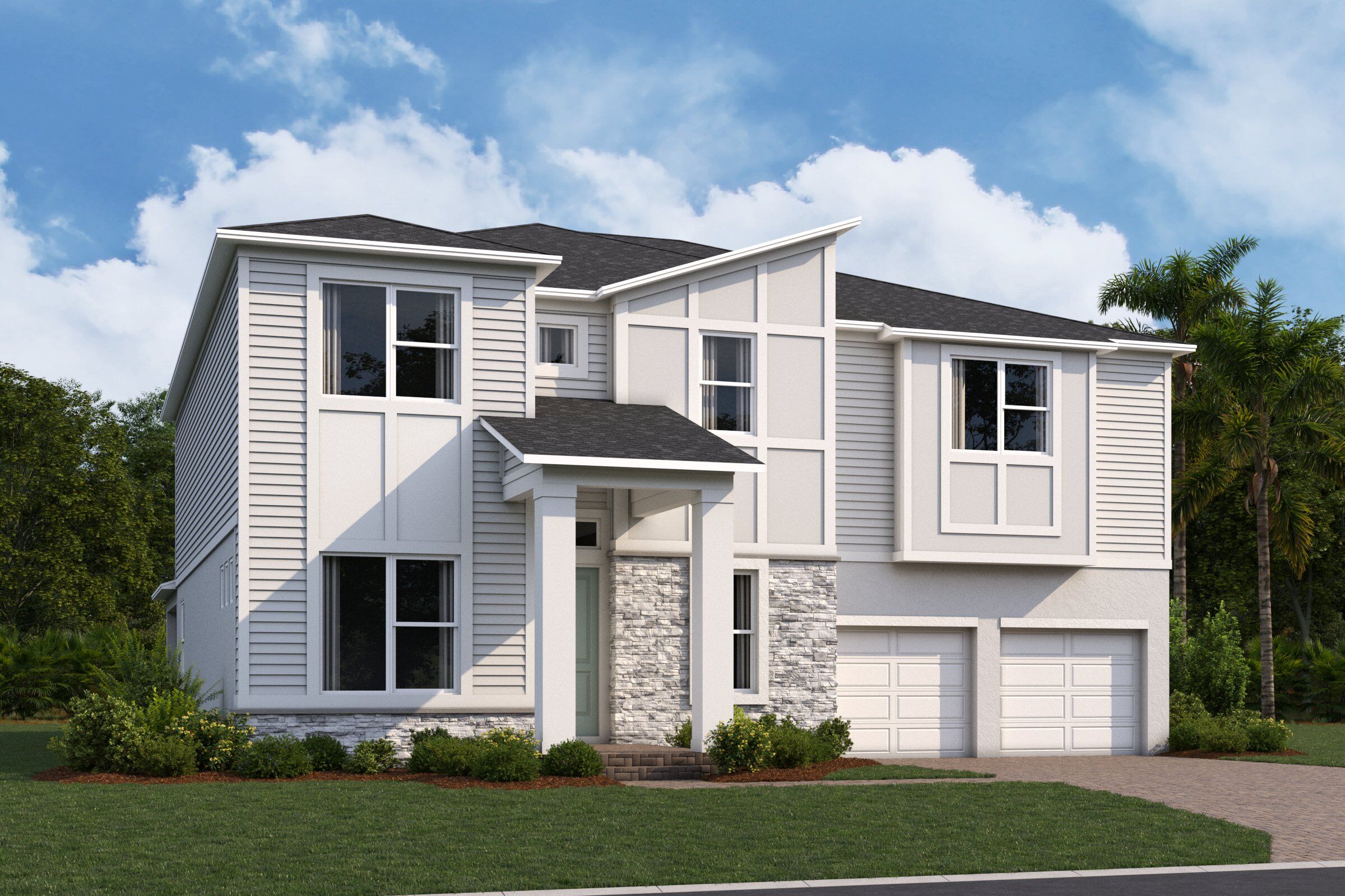 NewportXL Elevation  Contemporary