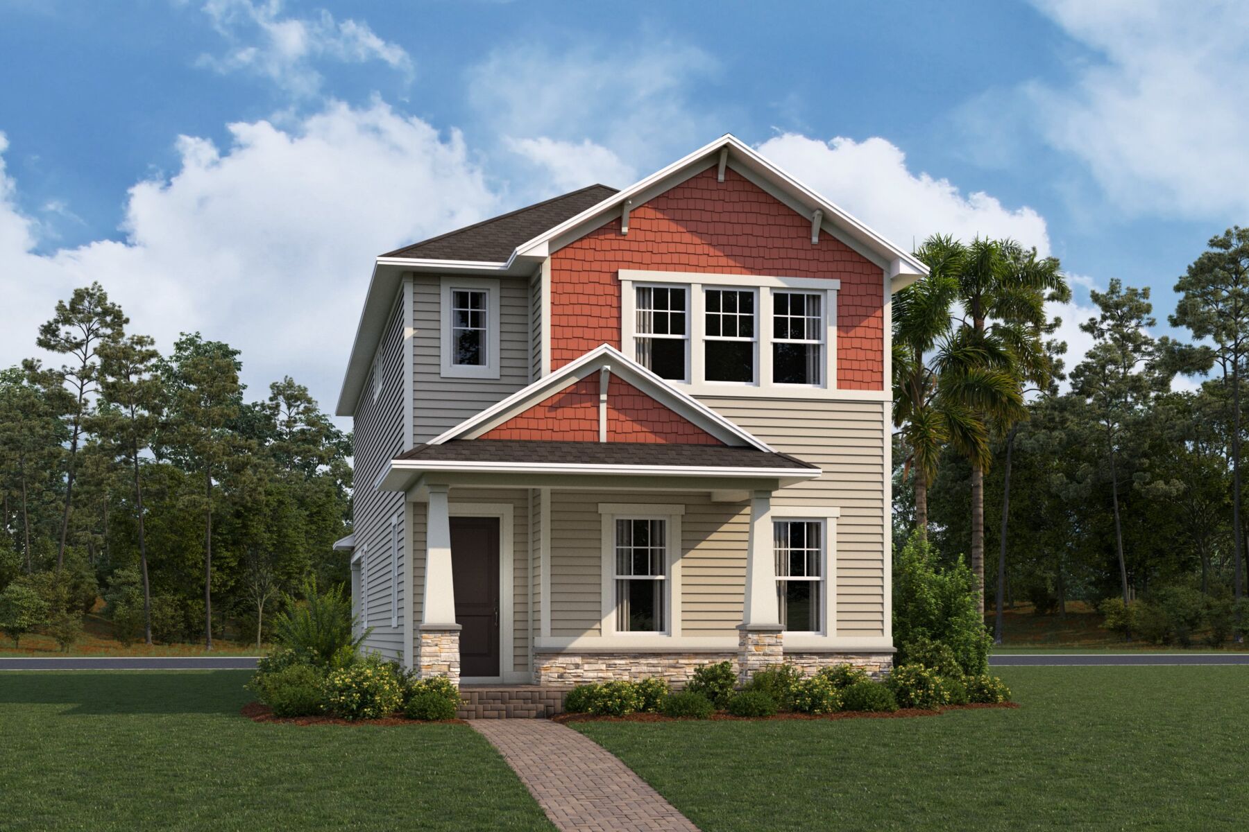 Sandestin Elevation  Coastal Craftsman