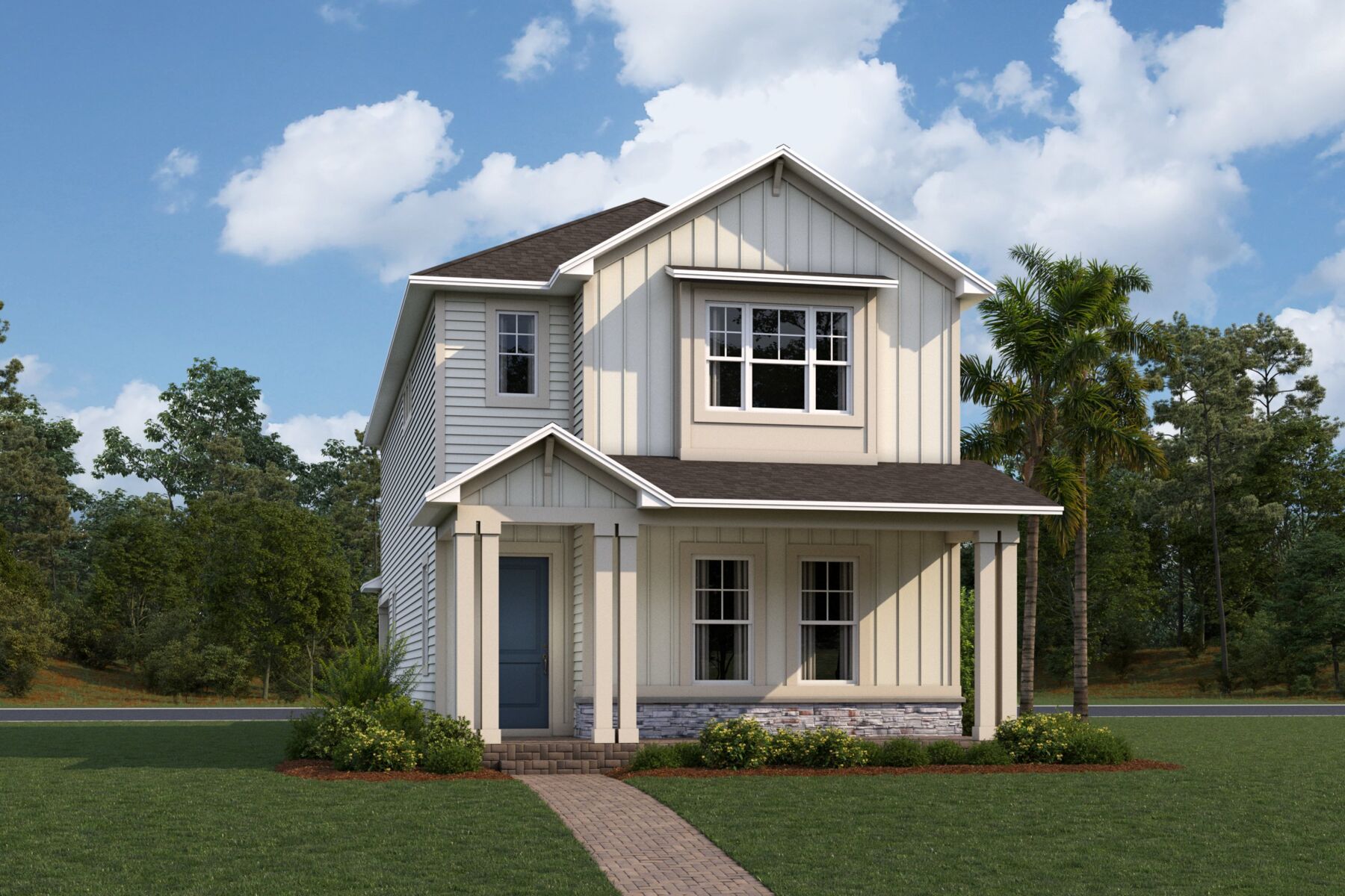 Sandestin Elevation  Traditional Farmhouse