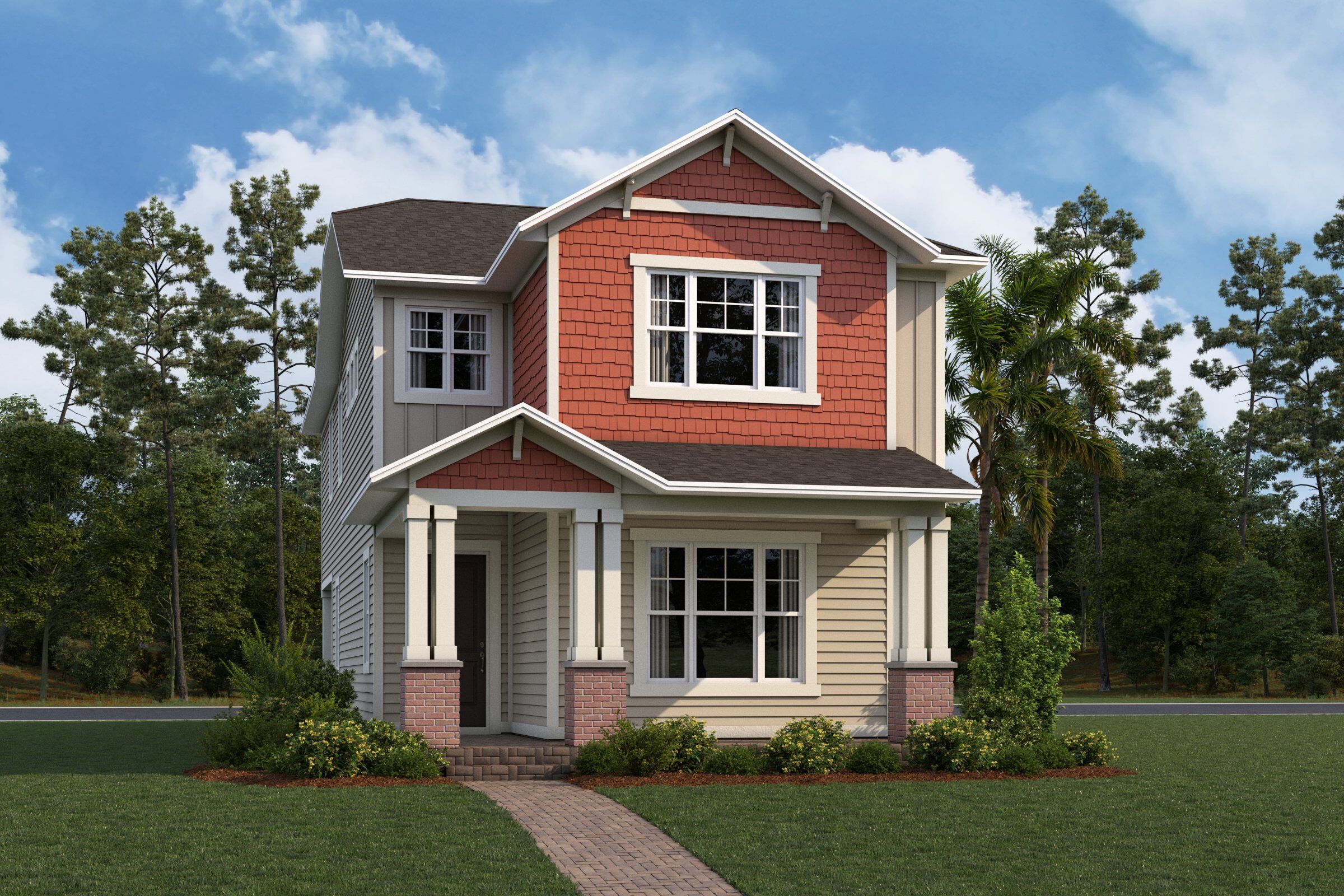 Wekiva Elevation  Coastal Craftsman