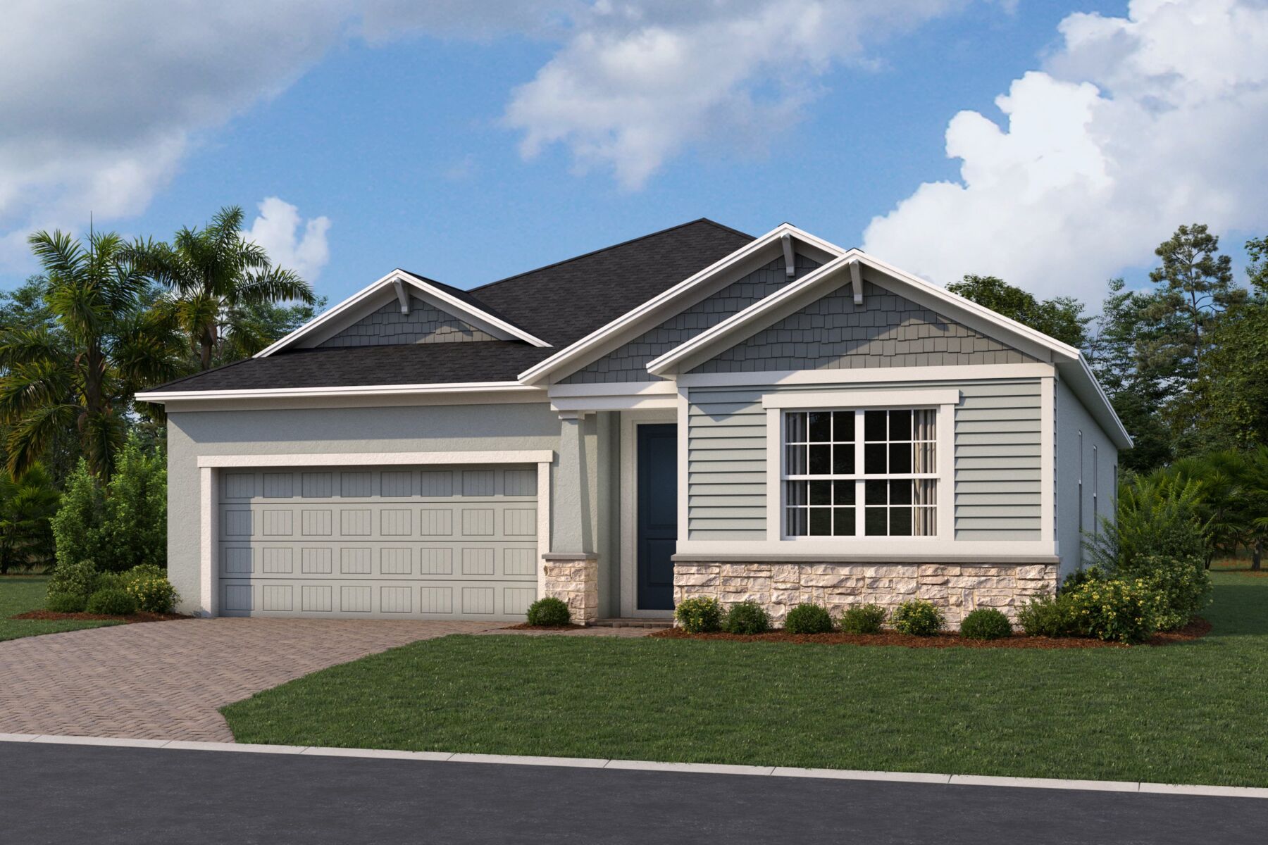 Huntington II Elevation  Craftman