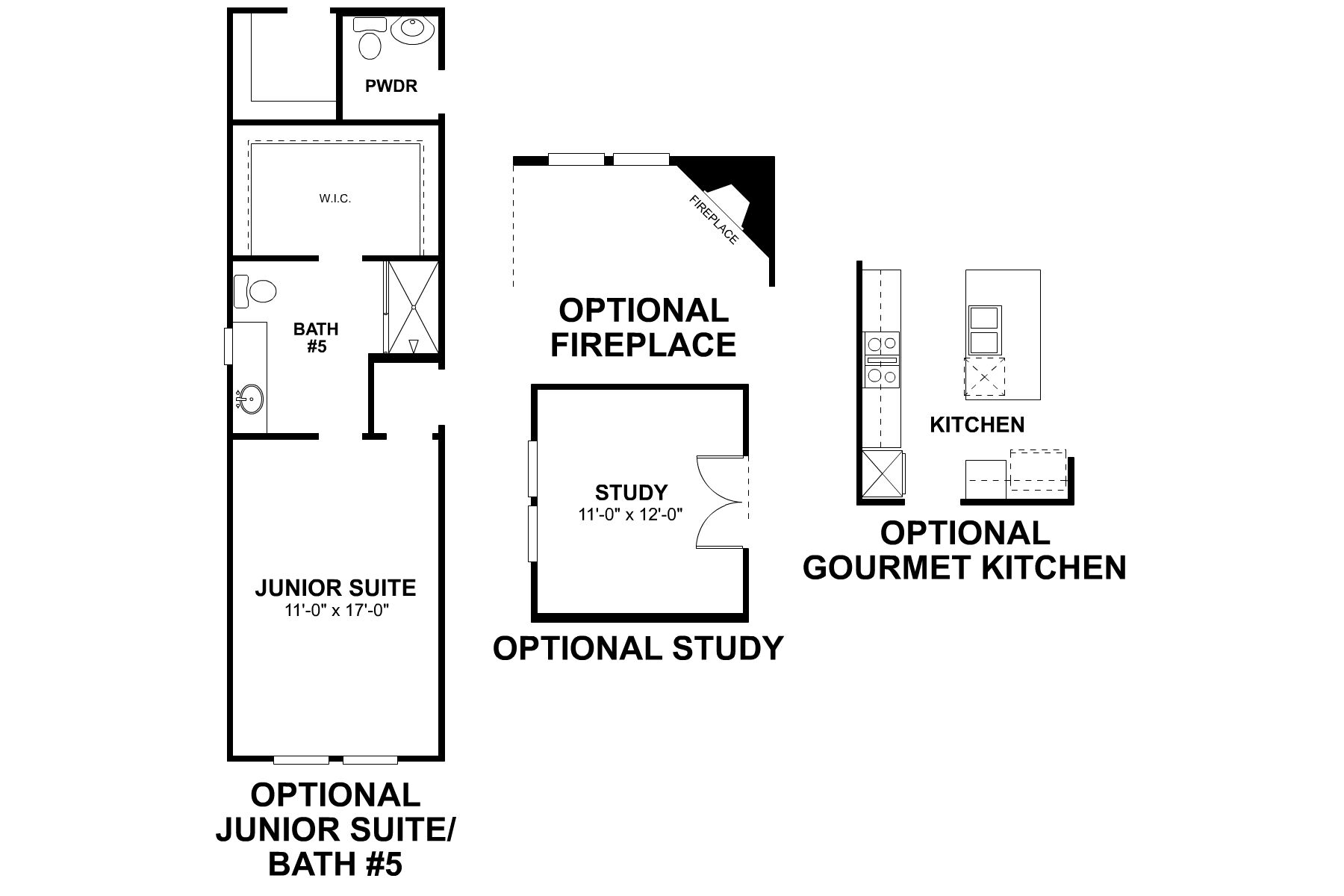 Balcones First Floor Options