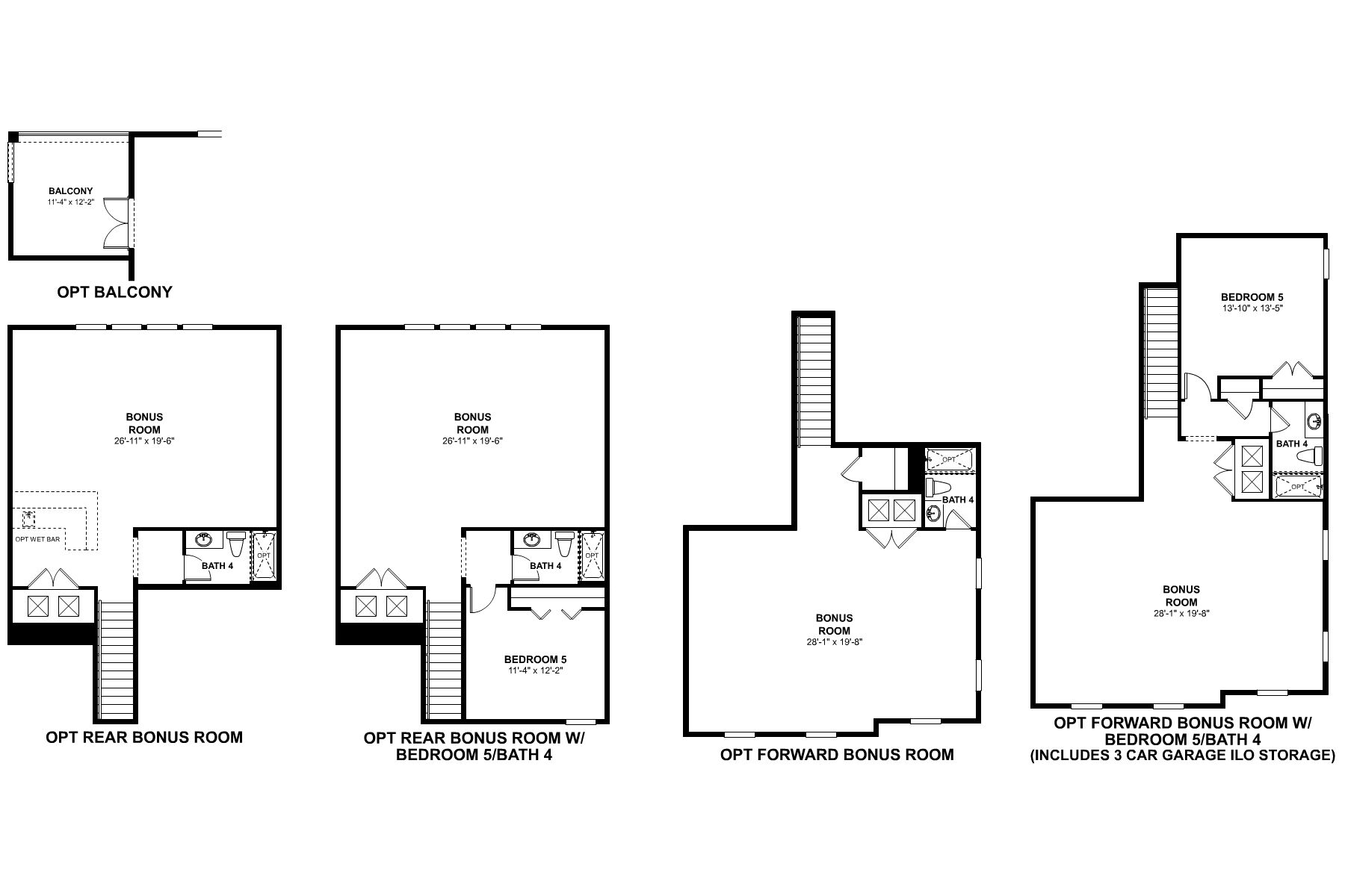 Brookhaven Second Floor Options