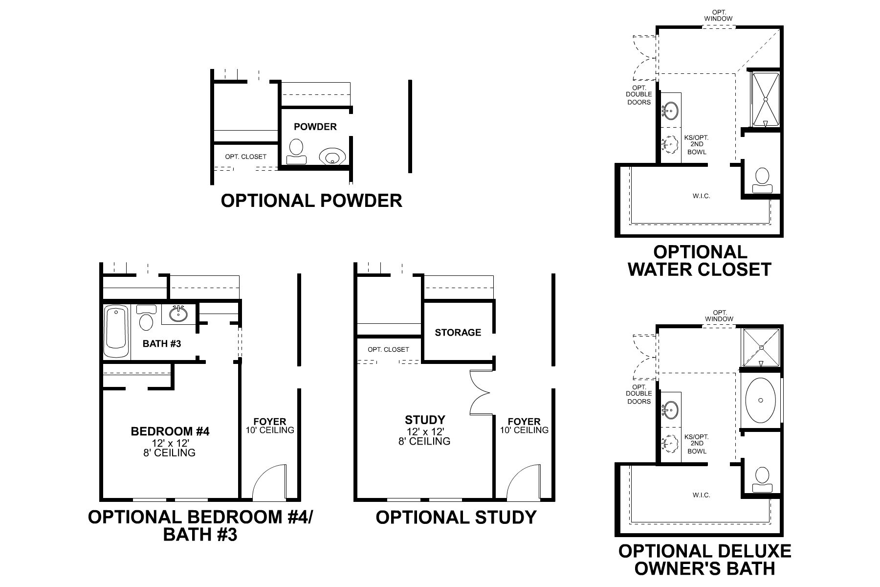 Sheldon First Floor Options