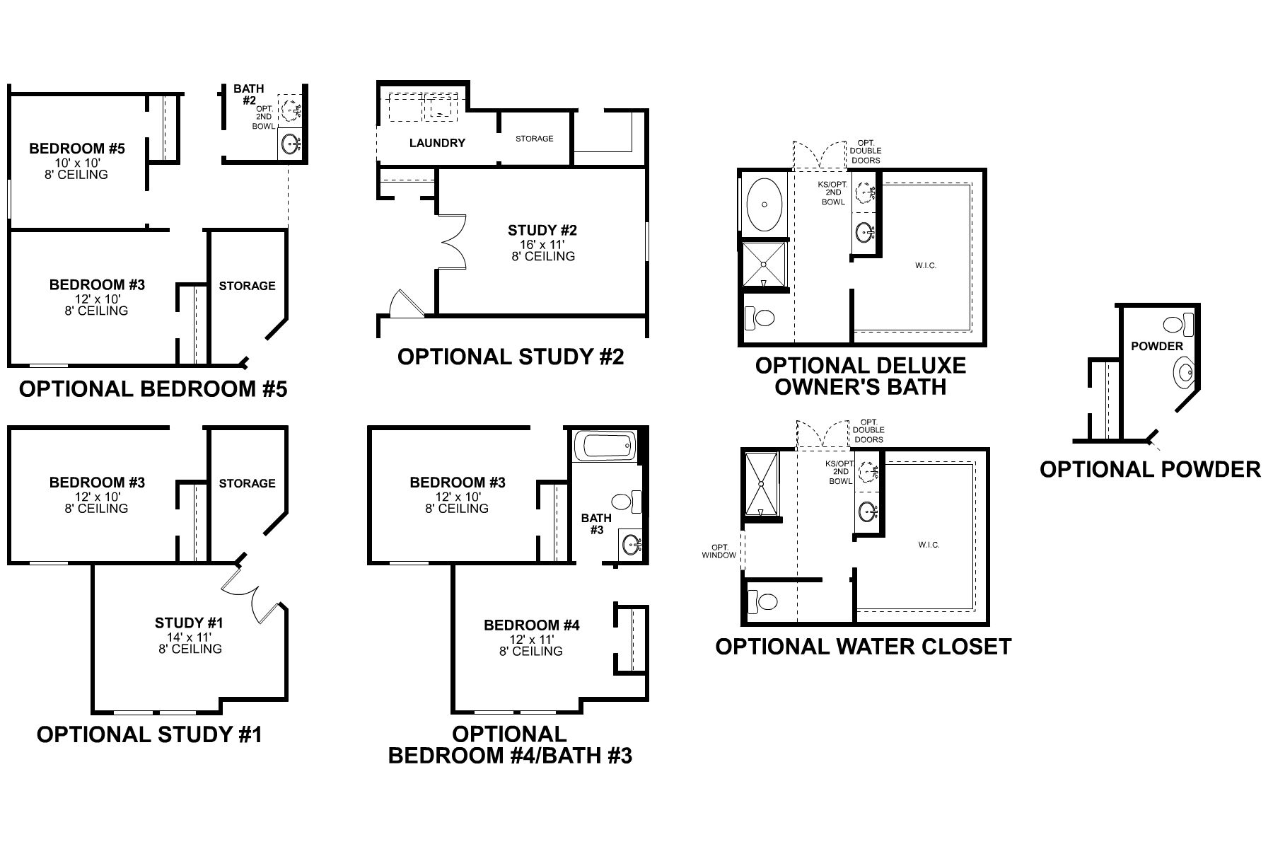 Fairfield First Floor Options