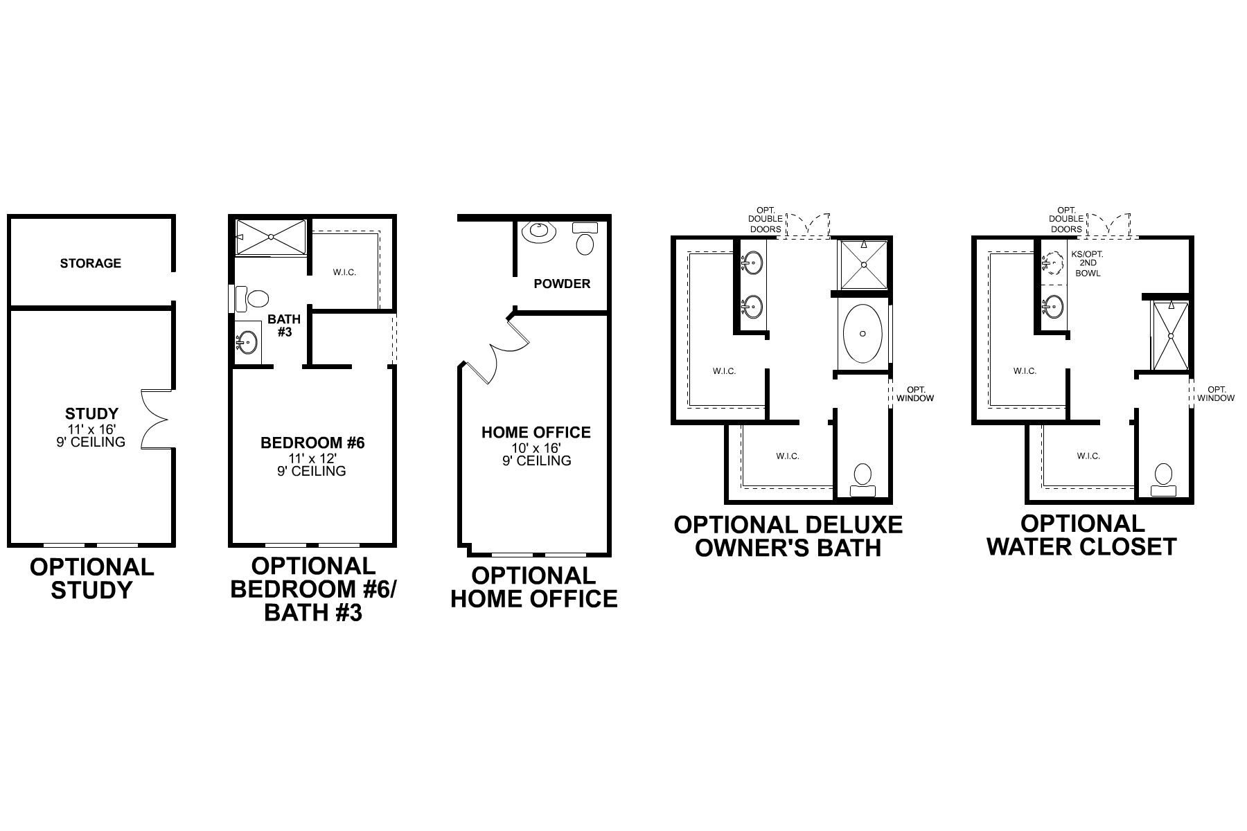 Grapevine First Floor Options