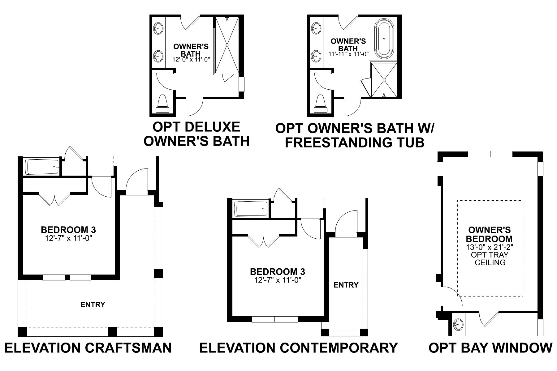 Ashford First Floor Options