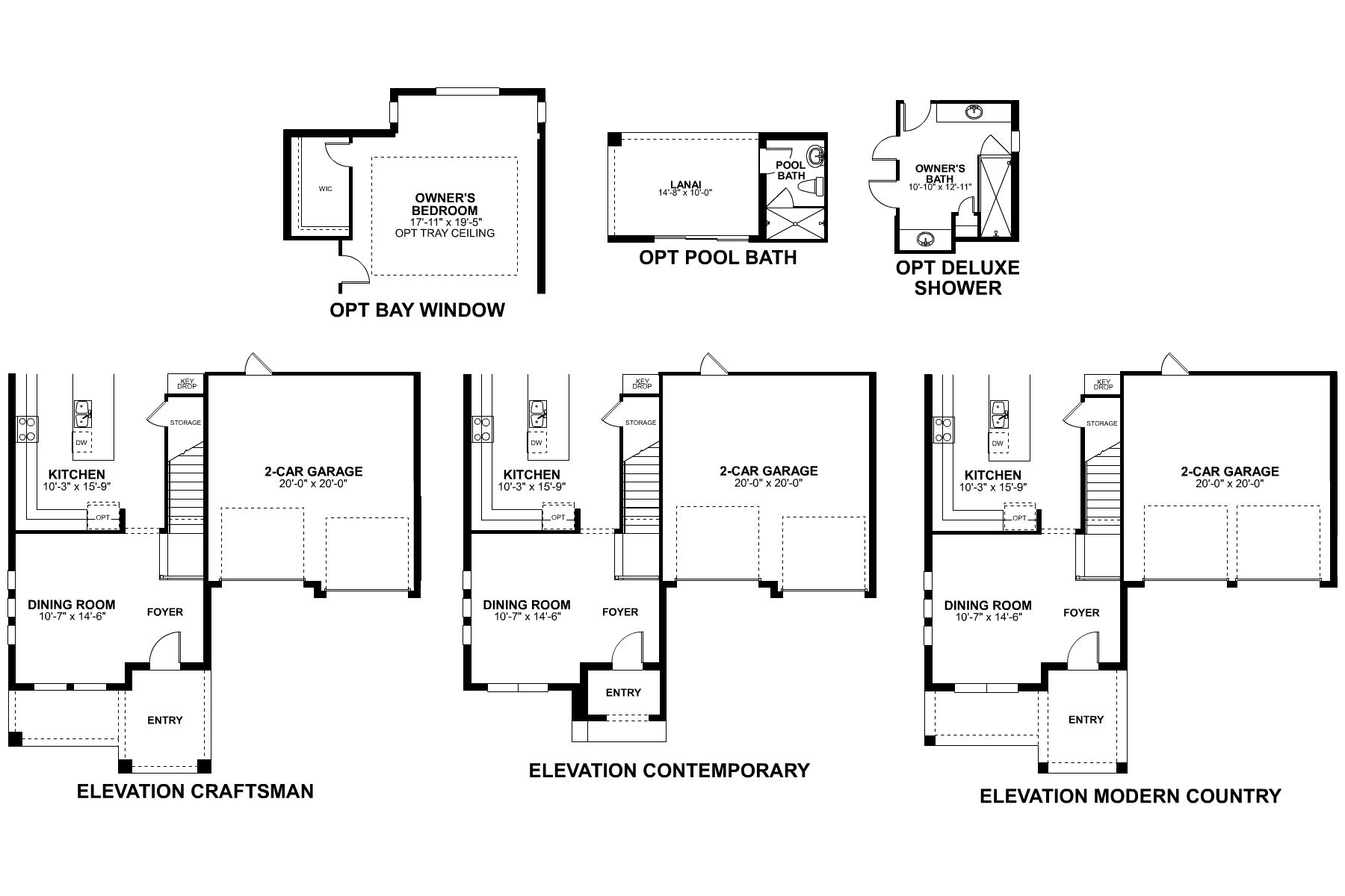 Dorchester First Floor Options