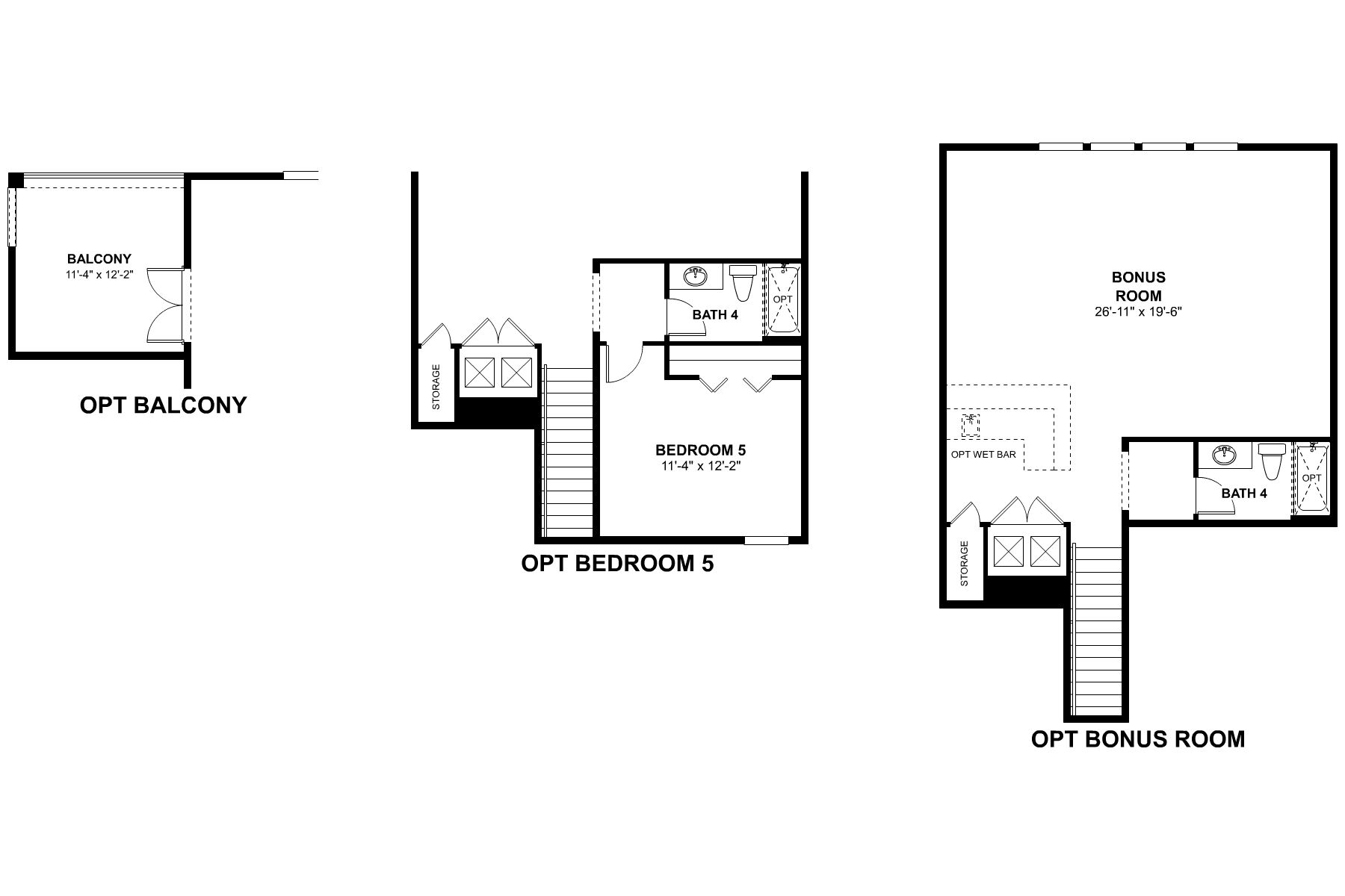 Brookhaven Second Floor Options