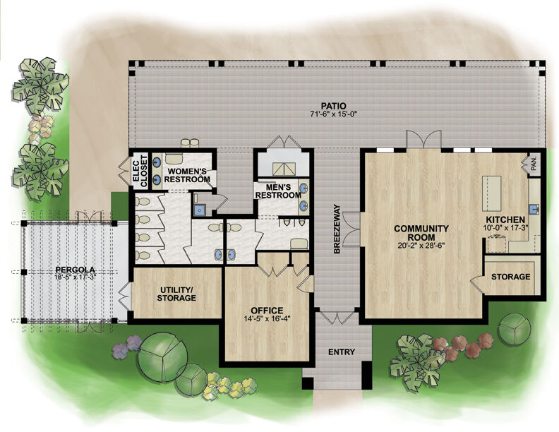 Amenity Center - Floorplan