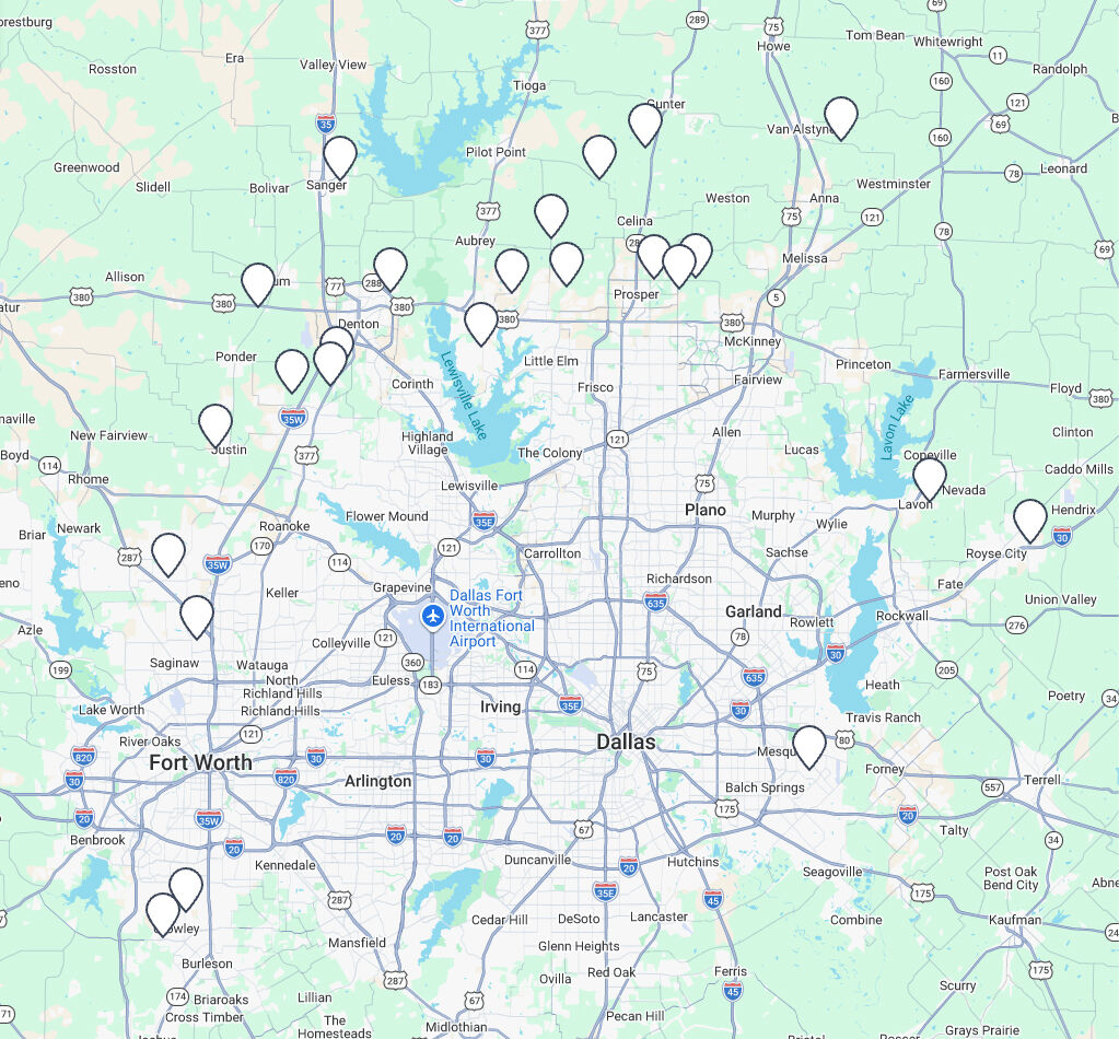 Dallas / Fort Worth Area Map