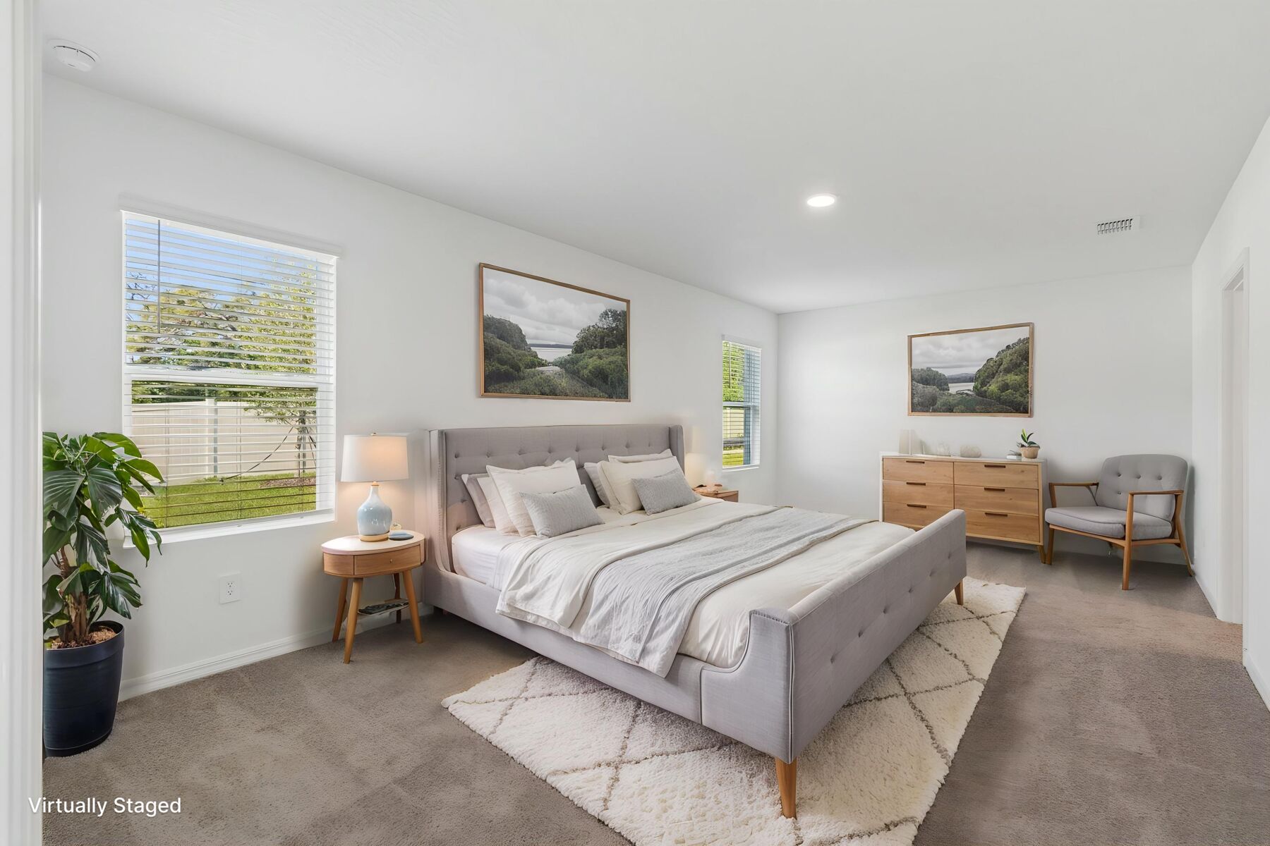 Owner's Bedroom - Virtually Staged