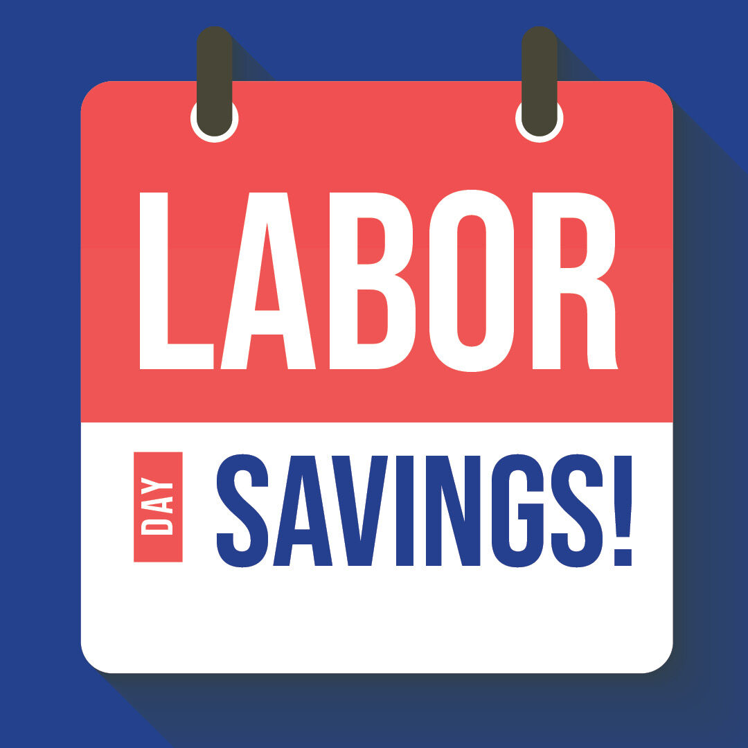 Labor Day Savings Badge Icon
