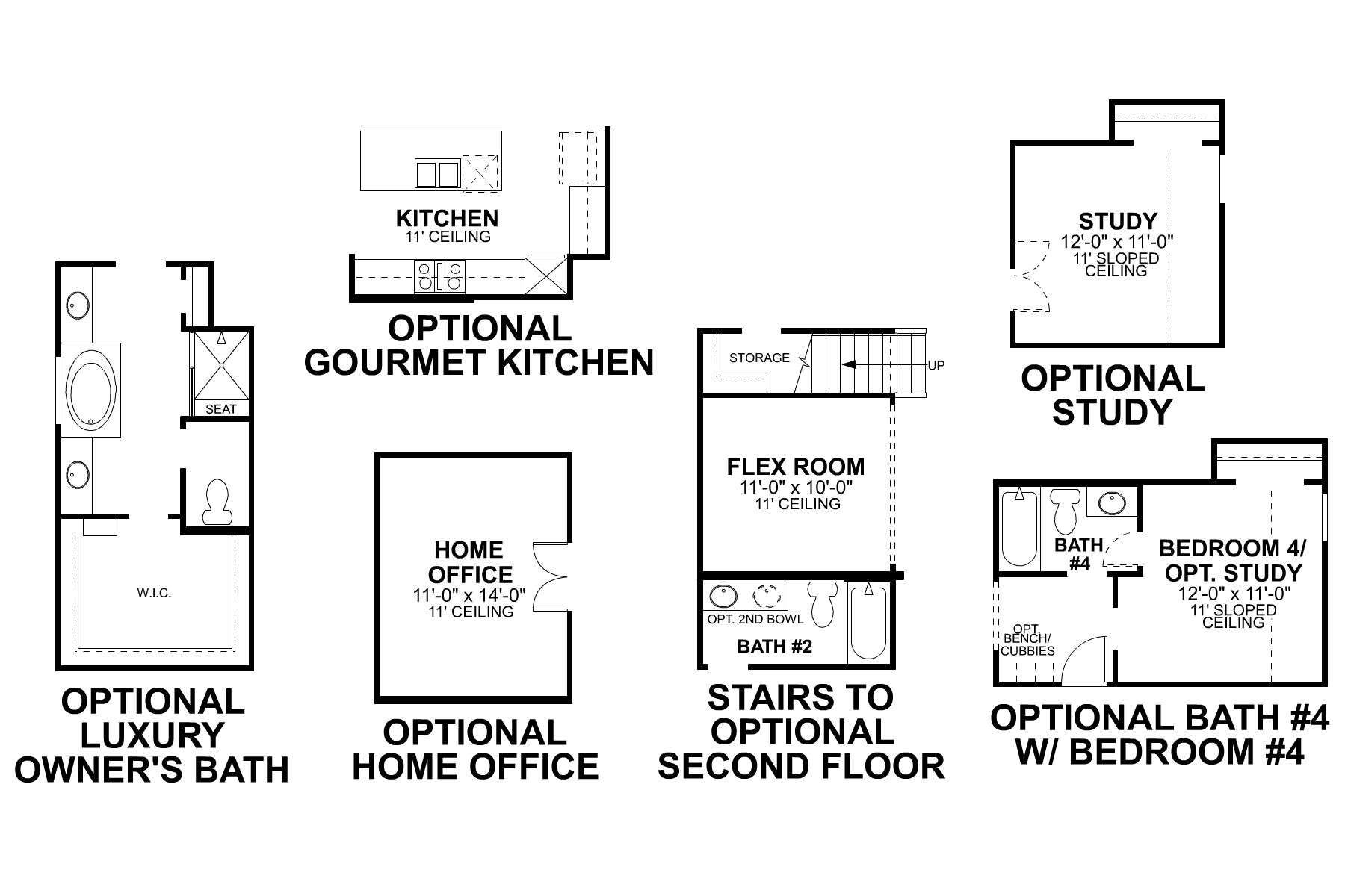 Sabine First Floor Options