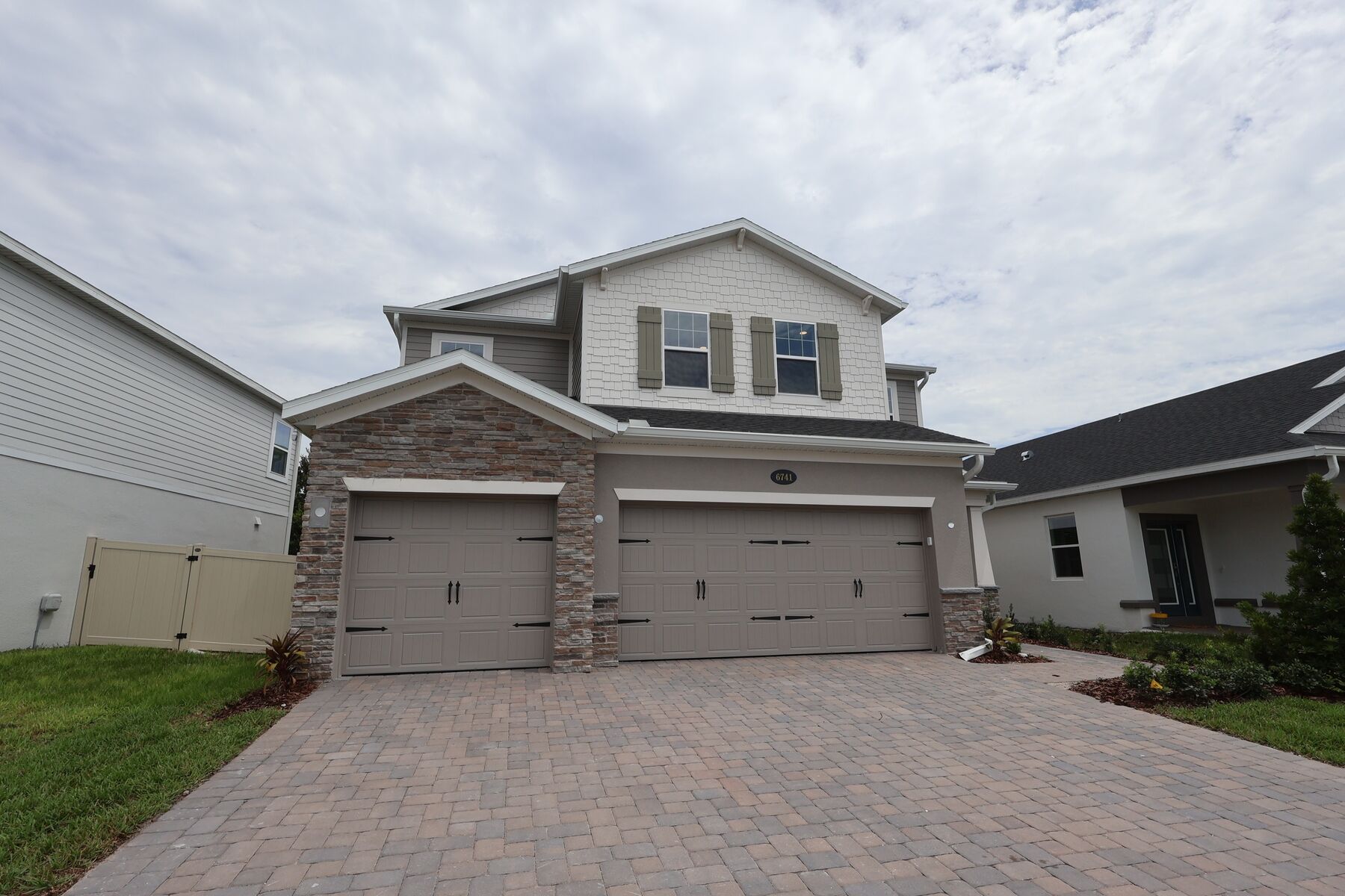 This home — photograph published by the builder