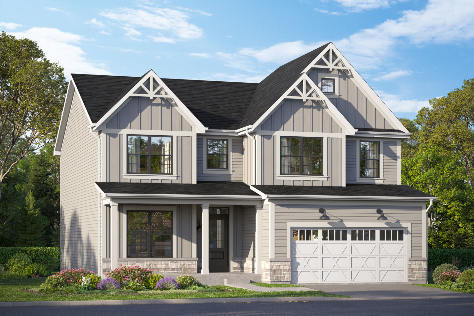 Easton Elevation Urban Farmhouse 