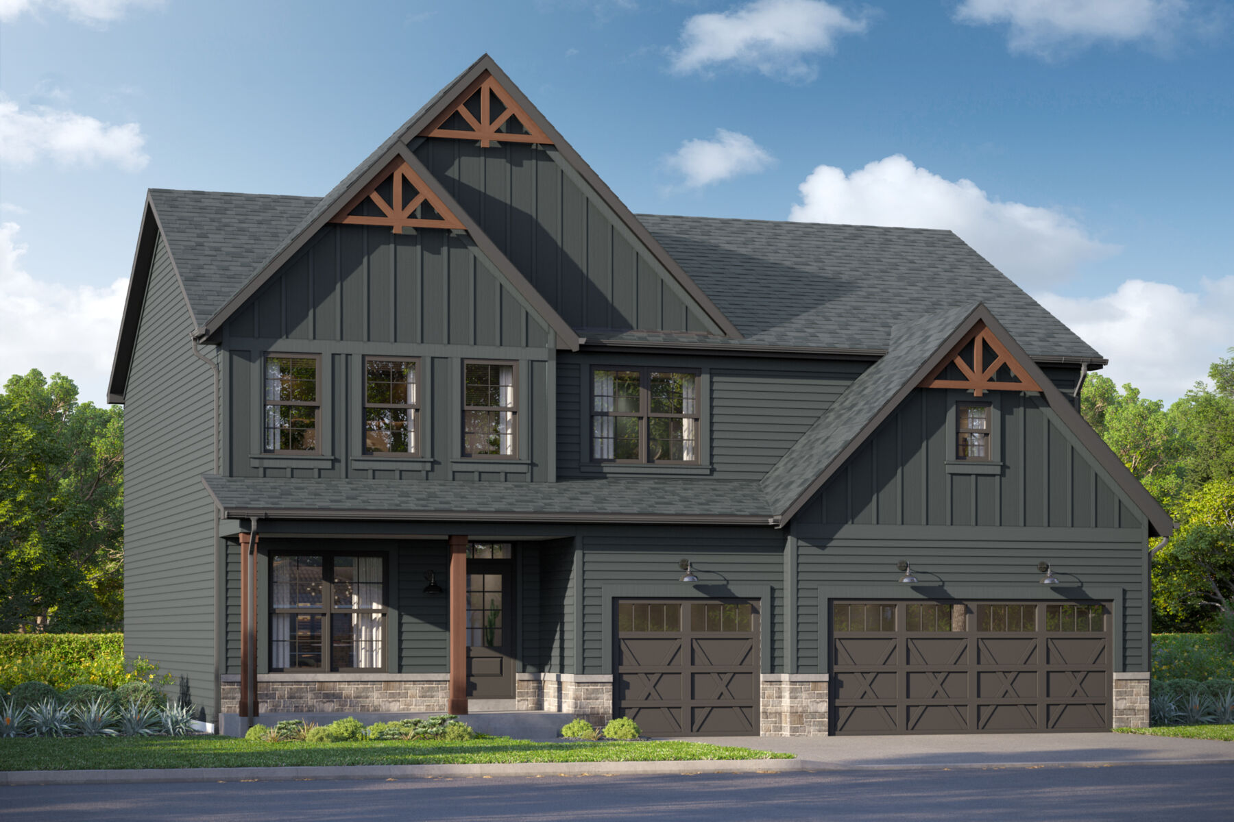Essex Elevation Urban Farmhouse 