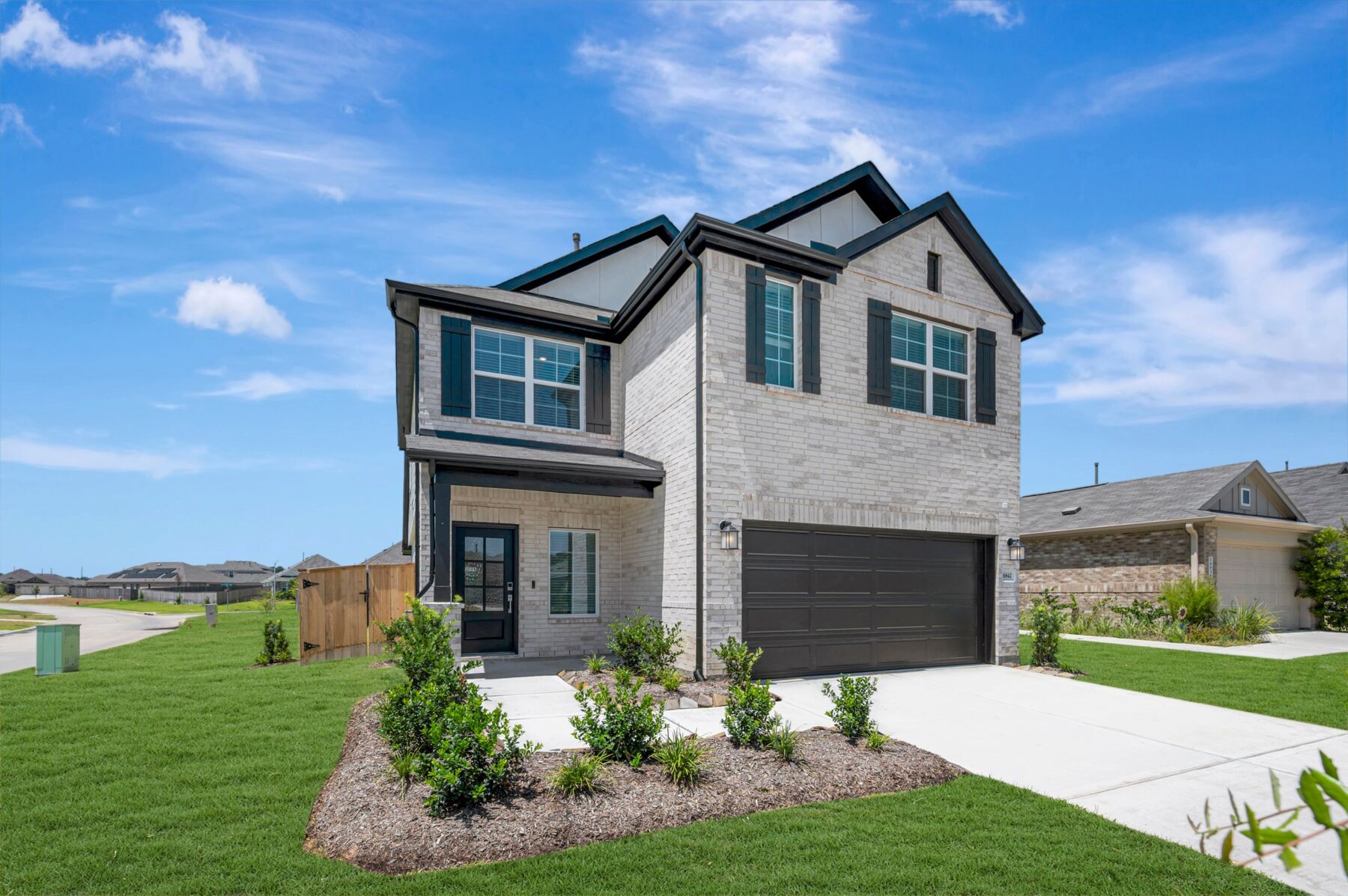 This home — photograph published by the builder