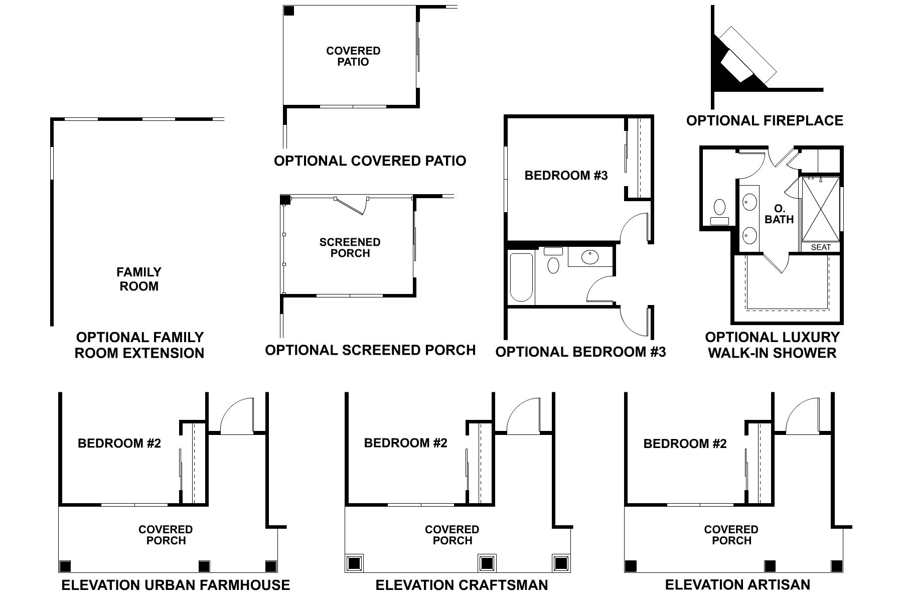 Clayton First Floor Options