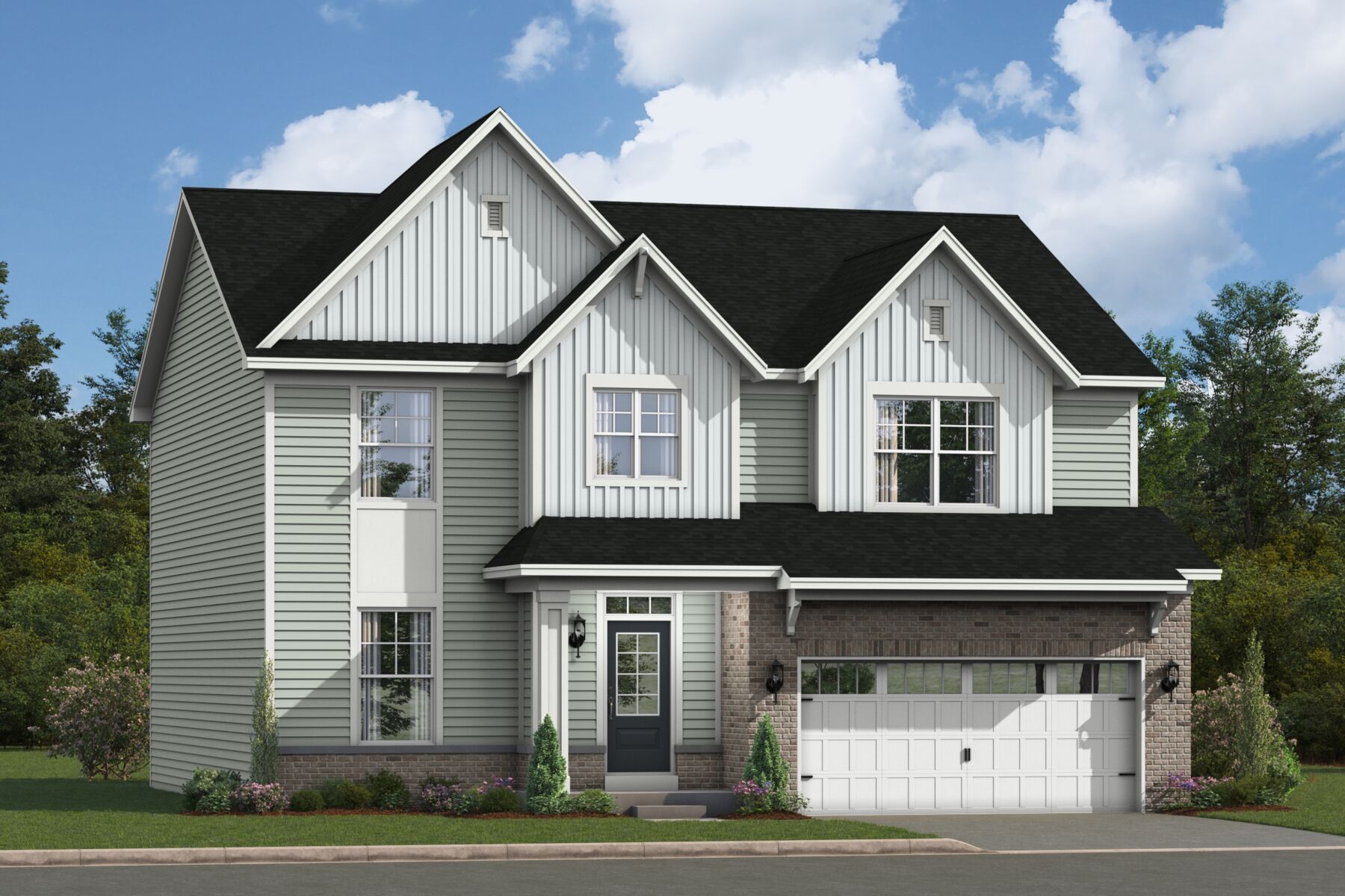 Dunbar Elevation New England Cottage 