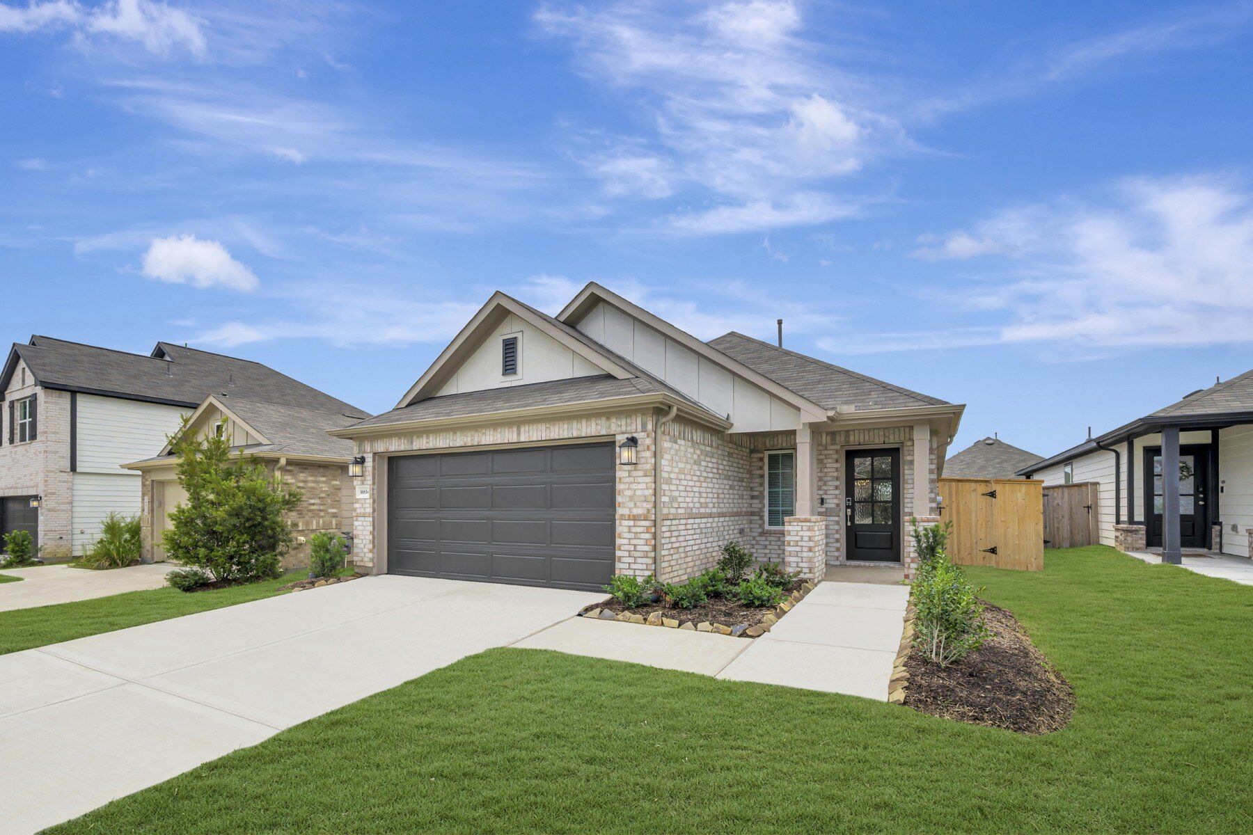 This home — photograph published by the builder