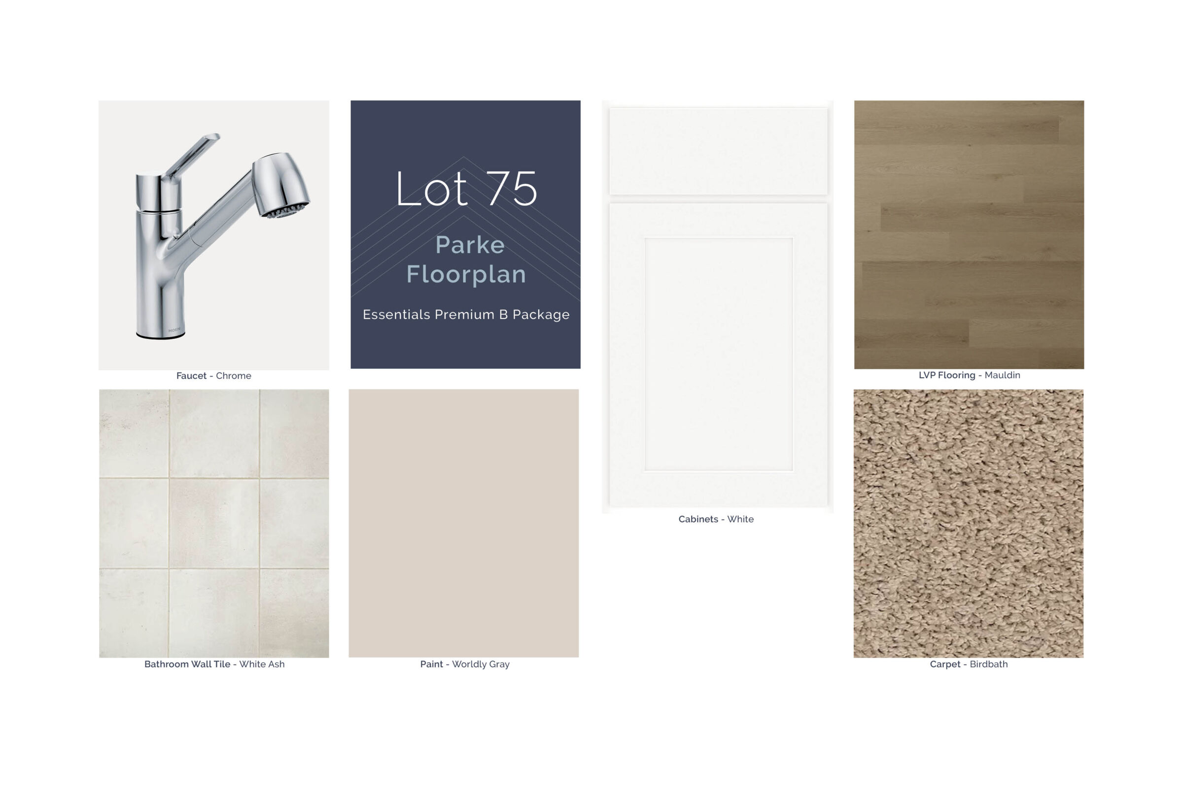 Lot 75 Selection Sheet