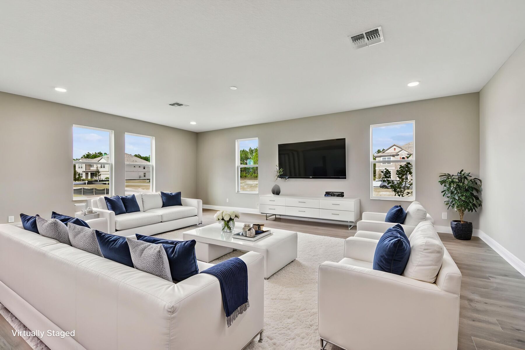 Family Room - Virtually Staged