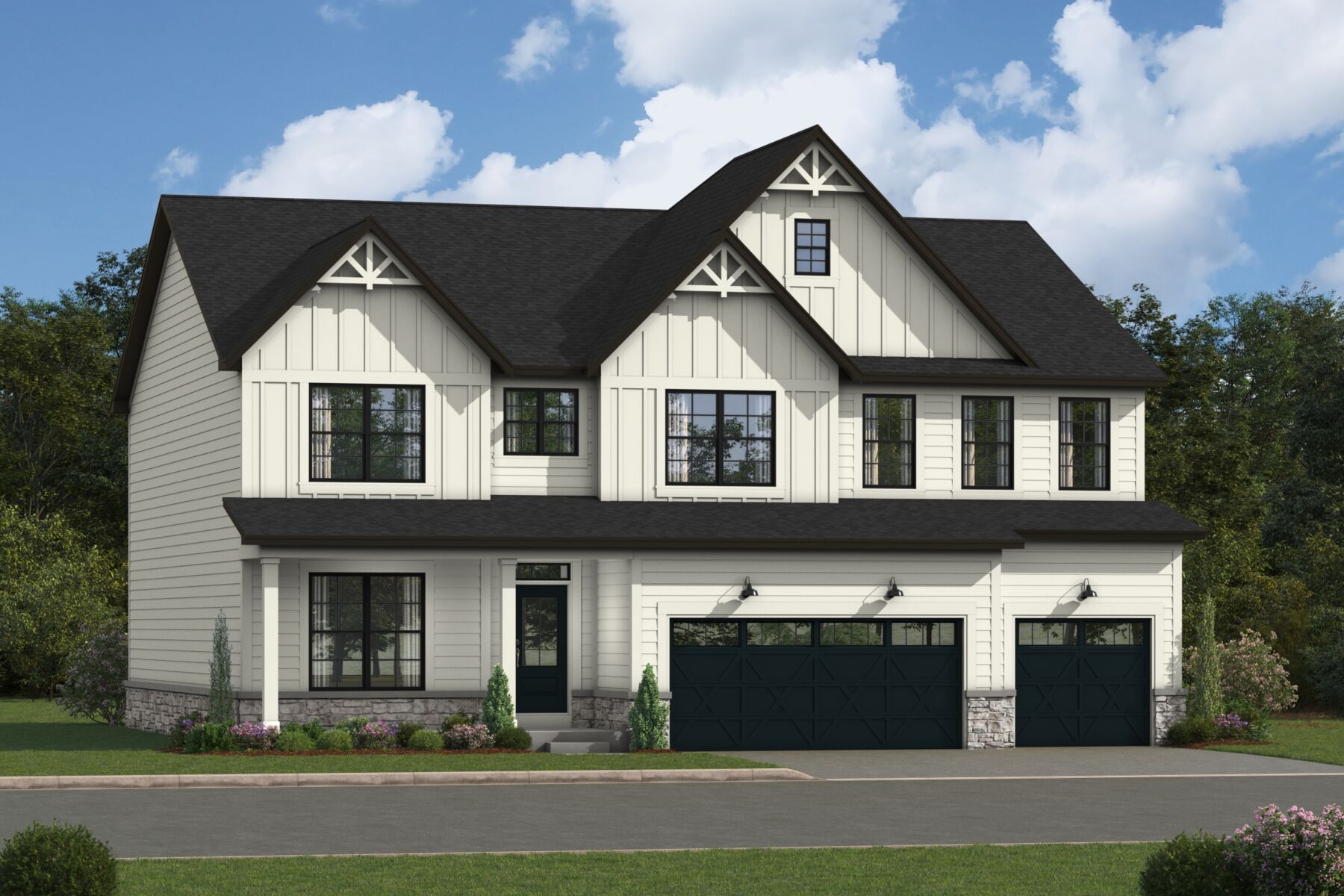 Lyndale Elevation Urban Farmhouse
