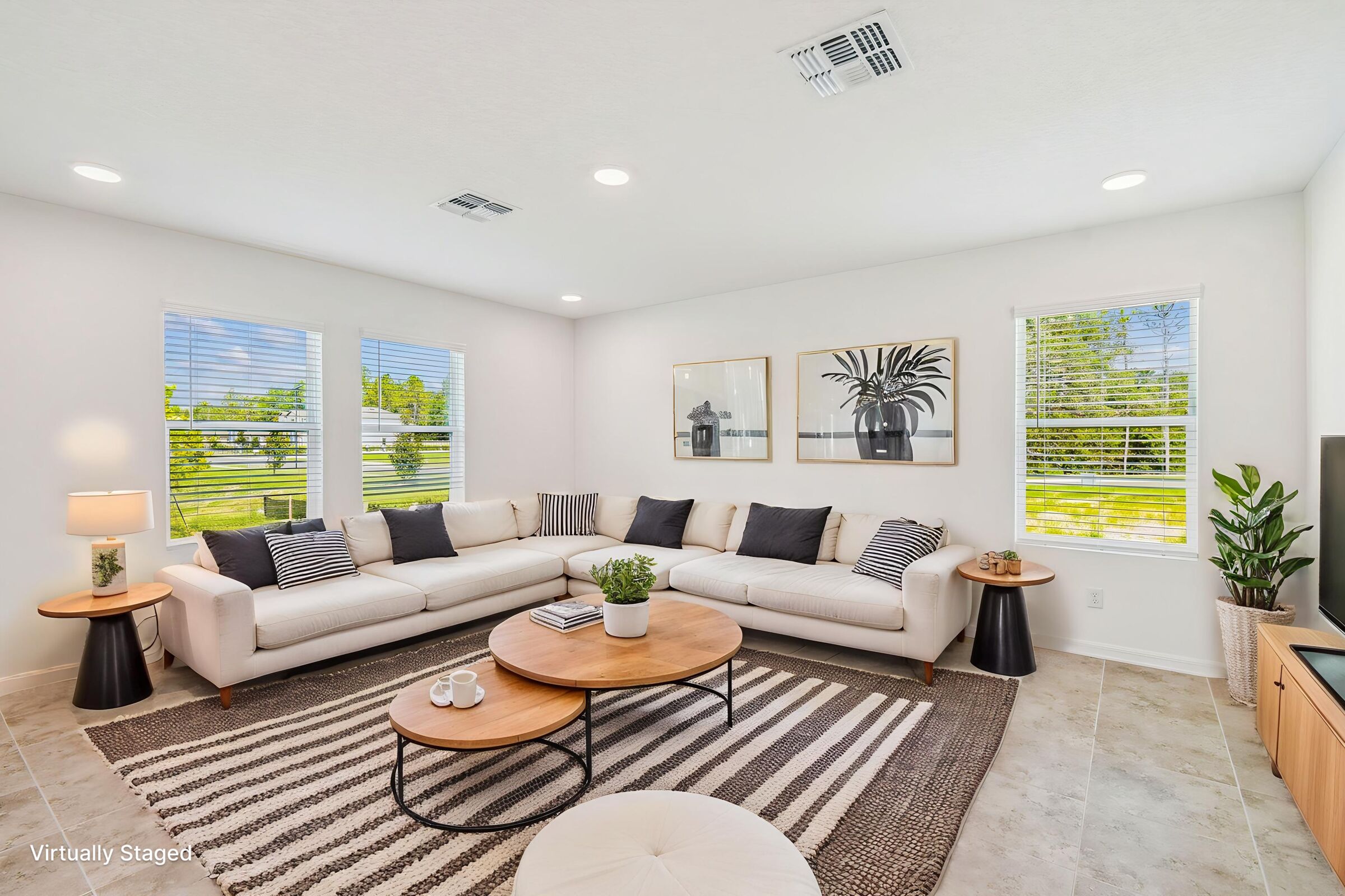 Family Room - Virtually Staged - Representational Photo