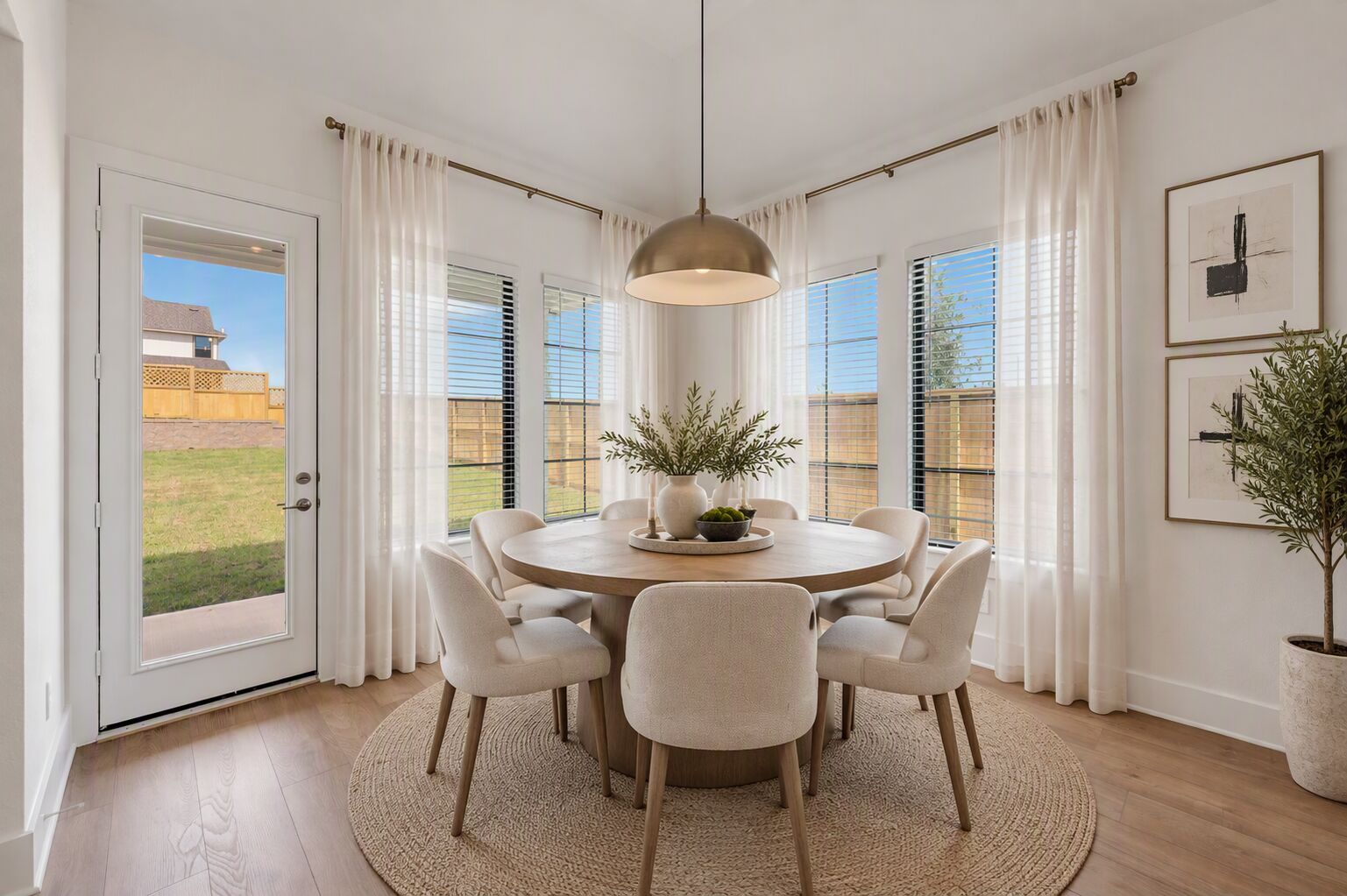 Virtually Staged Breakfast Room