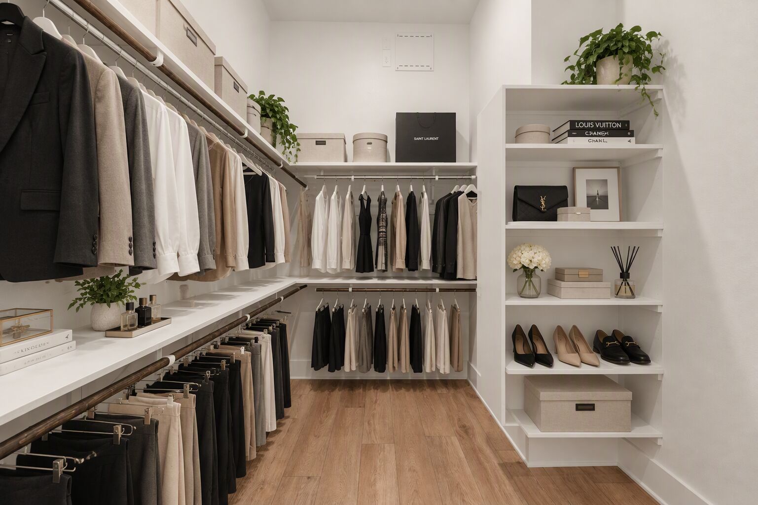 Virtually Staged Closet